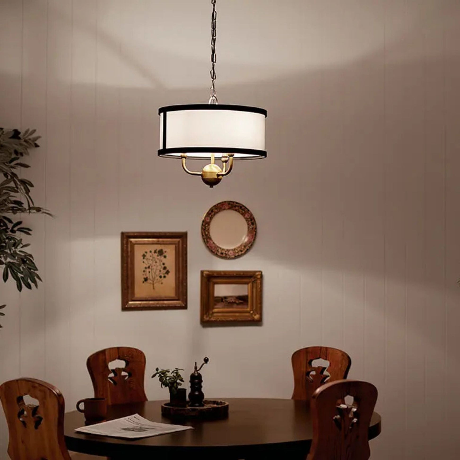 Kichler Lighting - Heddle 16" 3-Light Chandelier, Natural Brass Finish | Bees Lighting