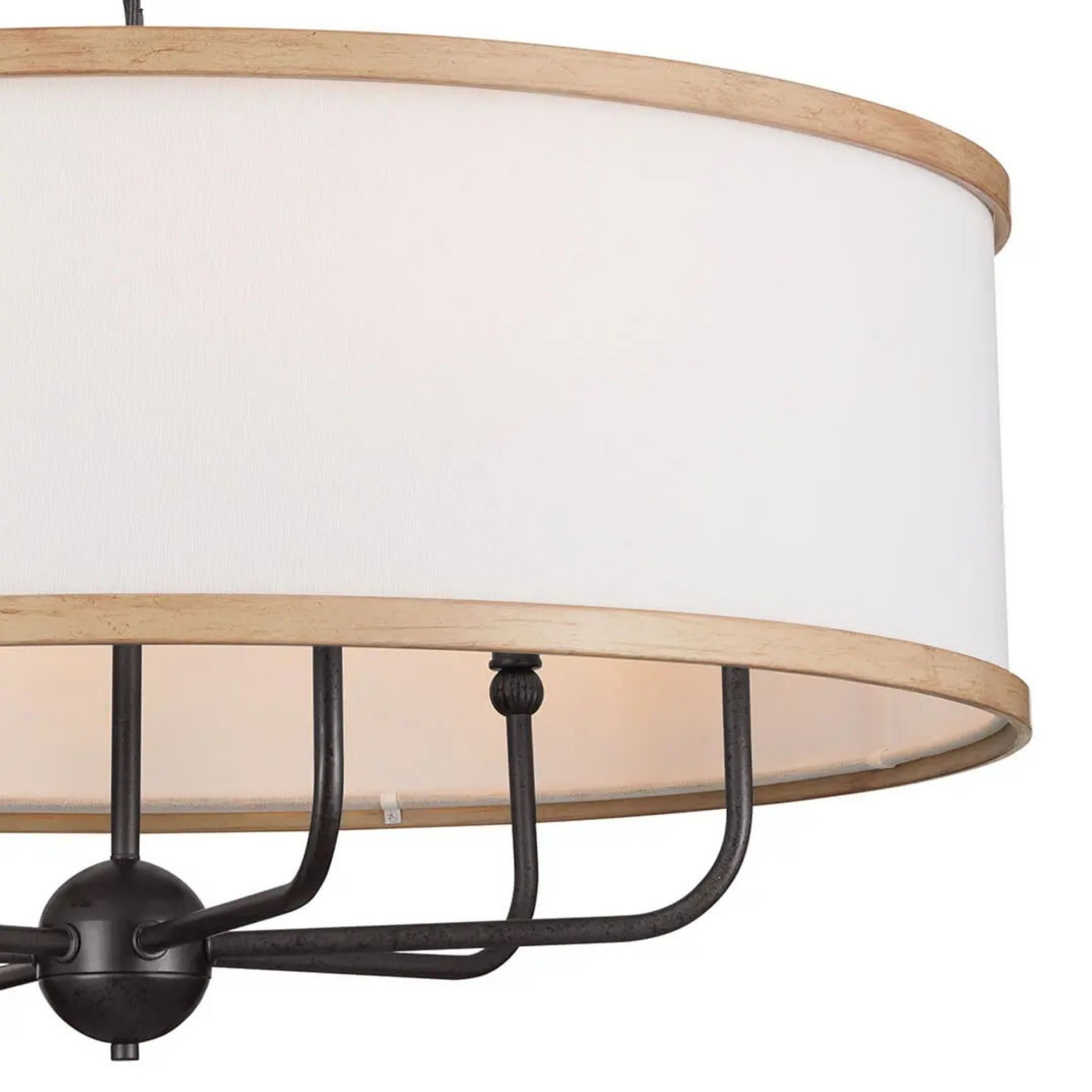 Kichler Lighting - Heddle 31" 6-Light Chandelier, Anvil Iron Finish | Bees Lighting