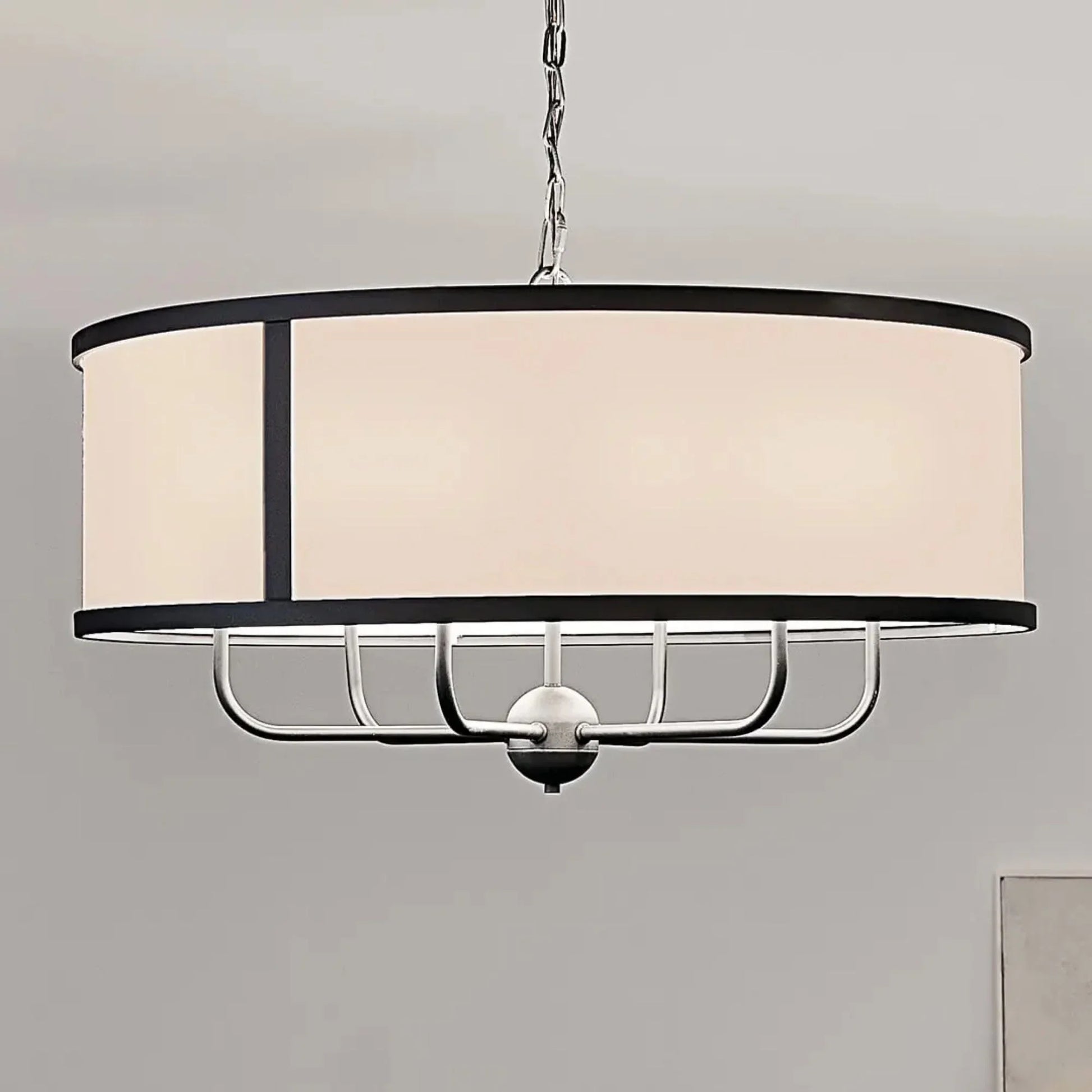 Kichler Lighting - Heddle 31" 6-Light Chandelier, Textured Black Finish | Bees Lighting