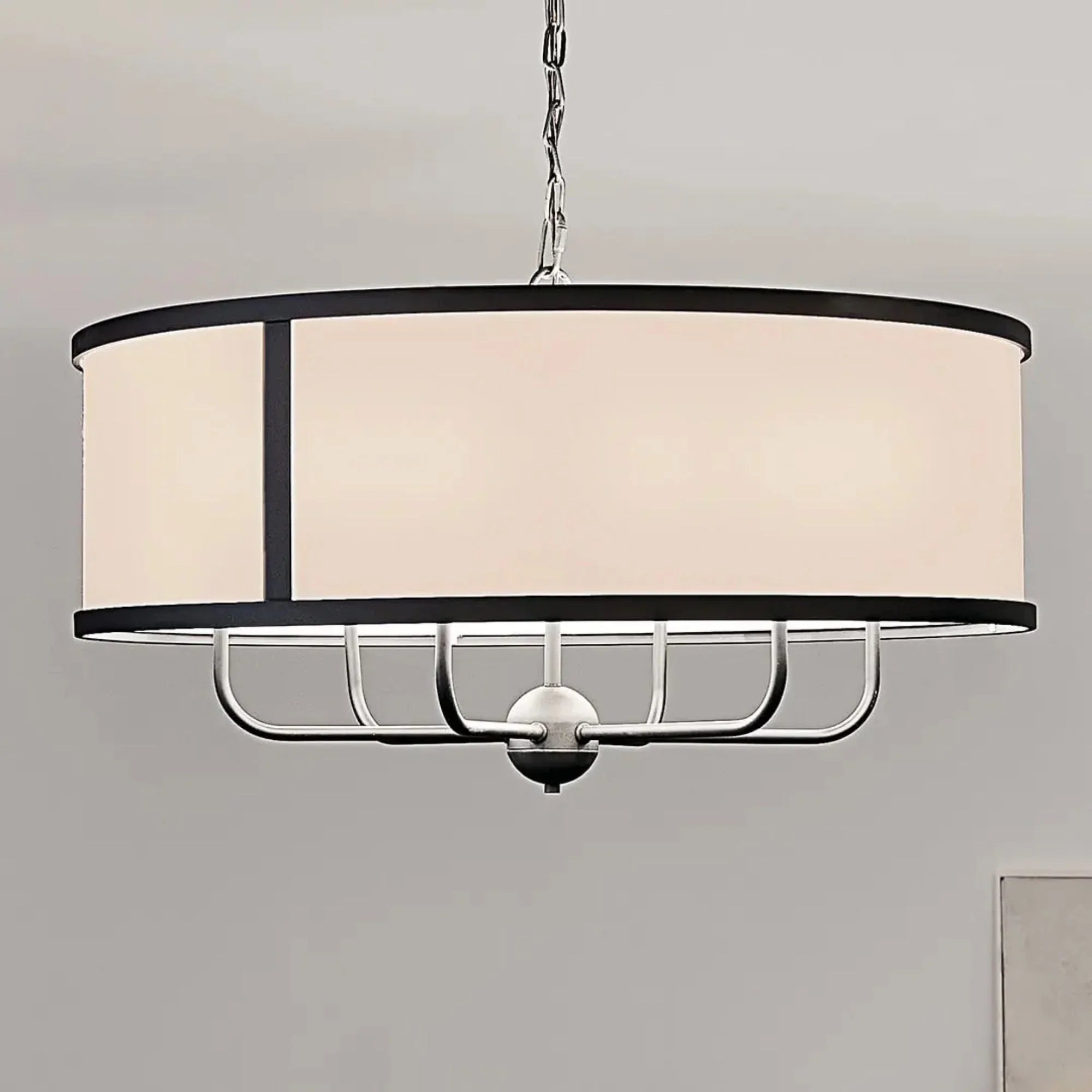 Kichler Lighting - Heddle 31" 6-Light Chandelier, Textured Black Finish | Bees Lighting