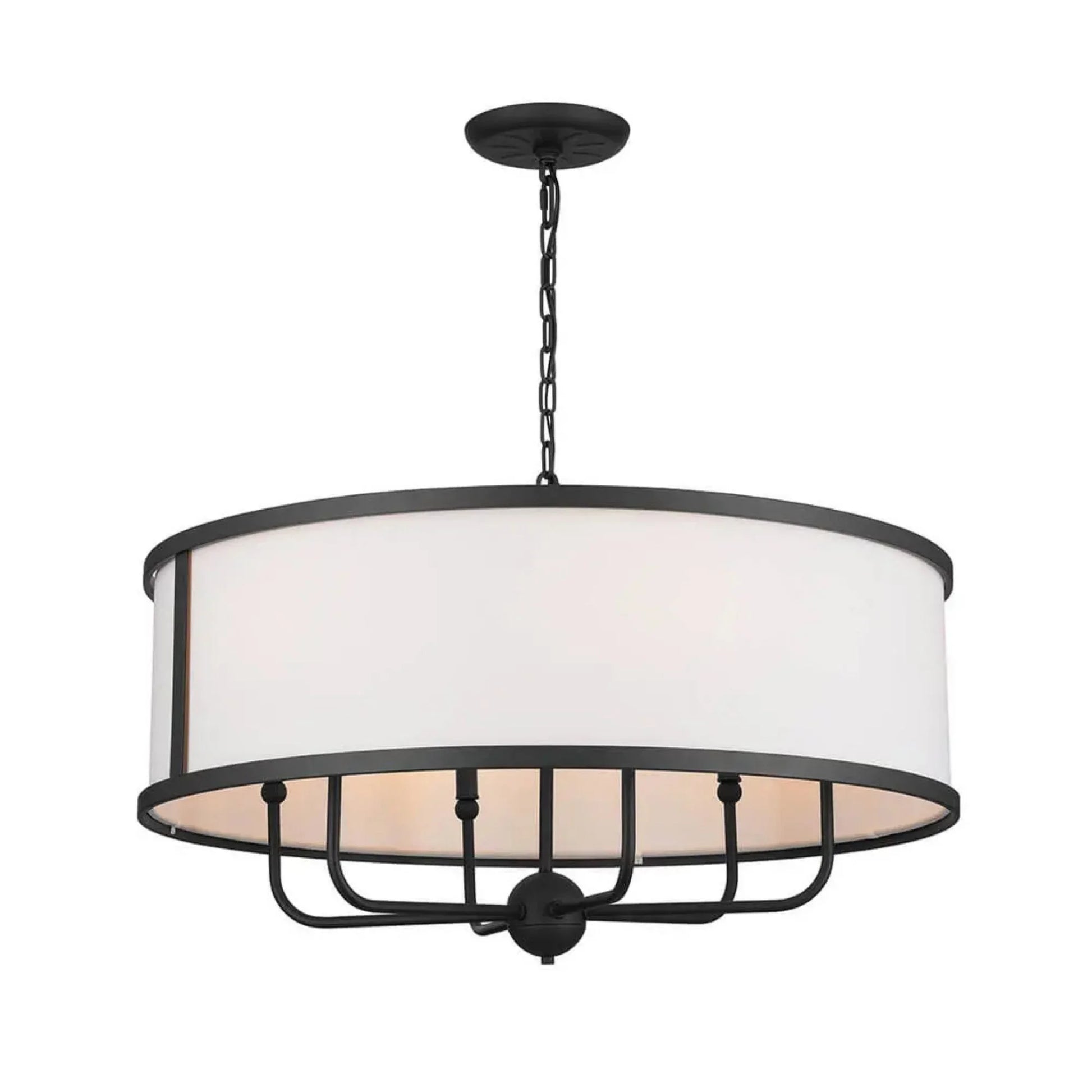 Kichler Lighting - Heddle 31" 6-Light Chandelier, Textured Black Finish | Bees Lighting