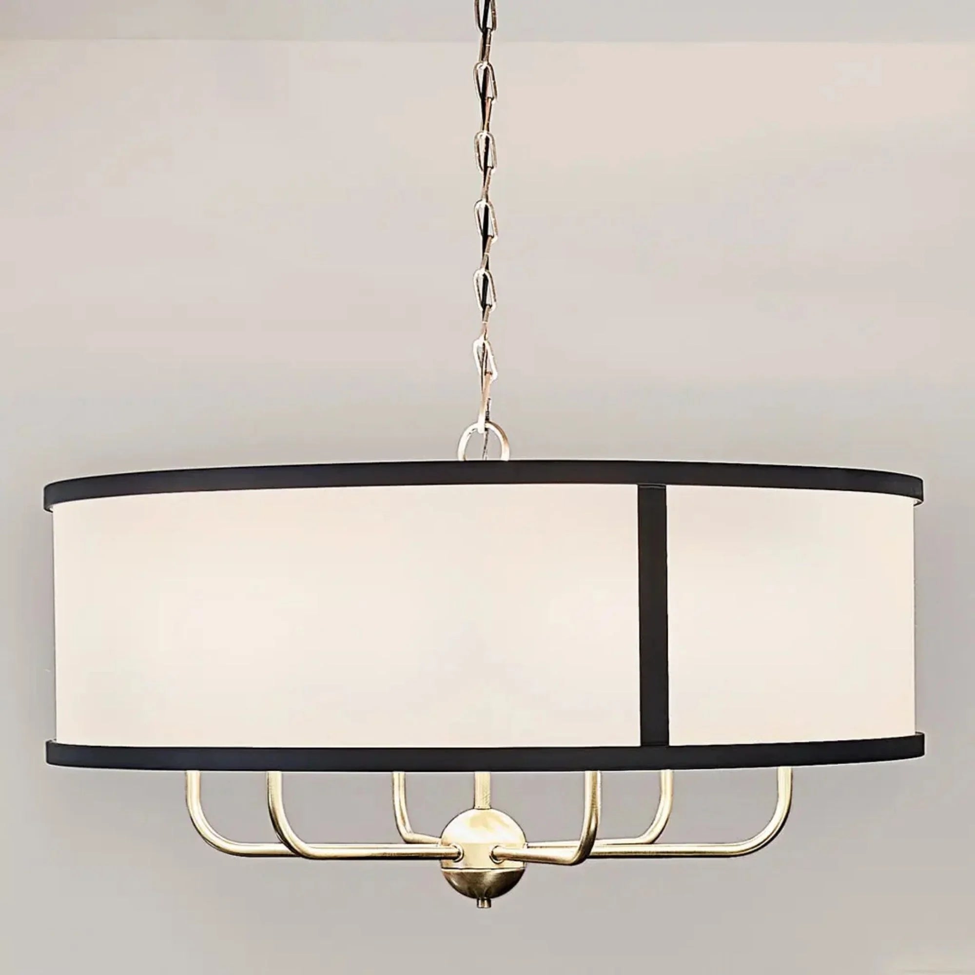 Kichler Lighting - Heddle 31" 6-Light Chandelier, Natural Brass Finish | Bees Lighting