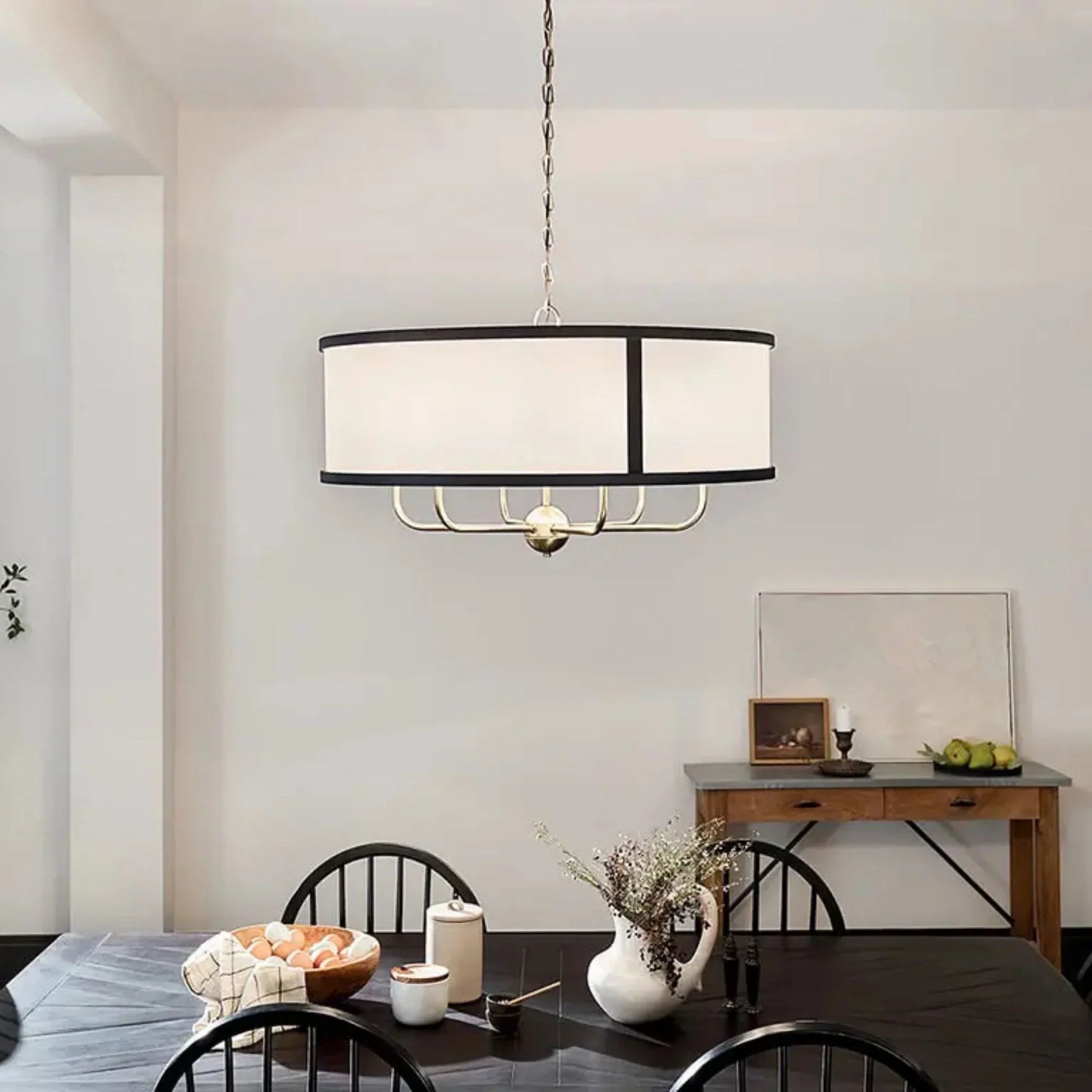 Kichler Lighting - Heddle 31" 6-Light Chandelier, Natural Brass Finish | Bees Lighting
