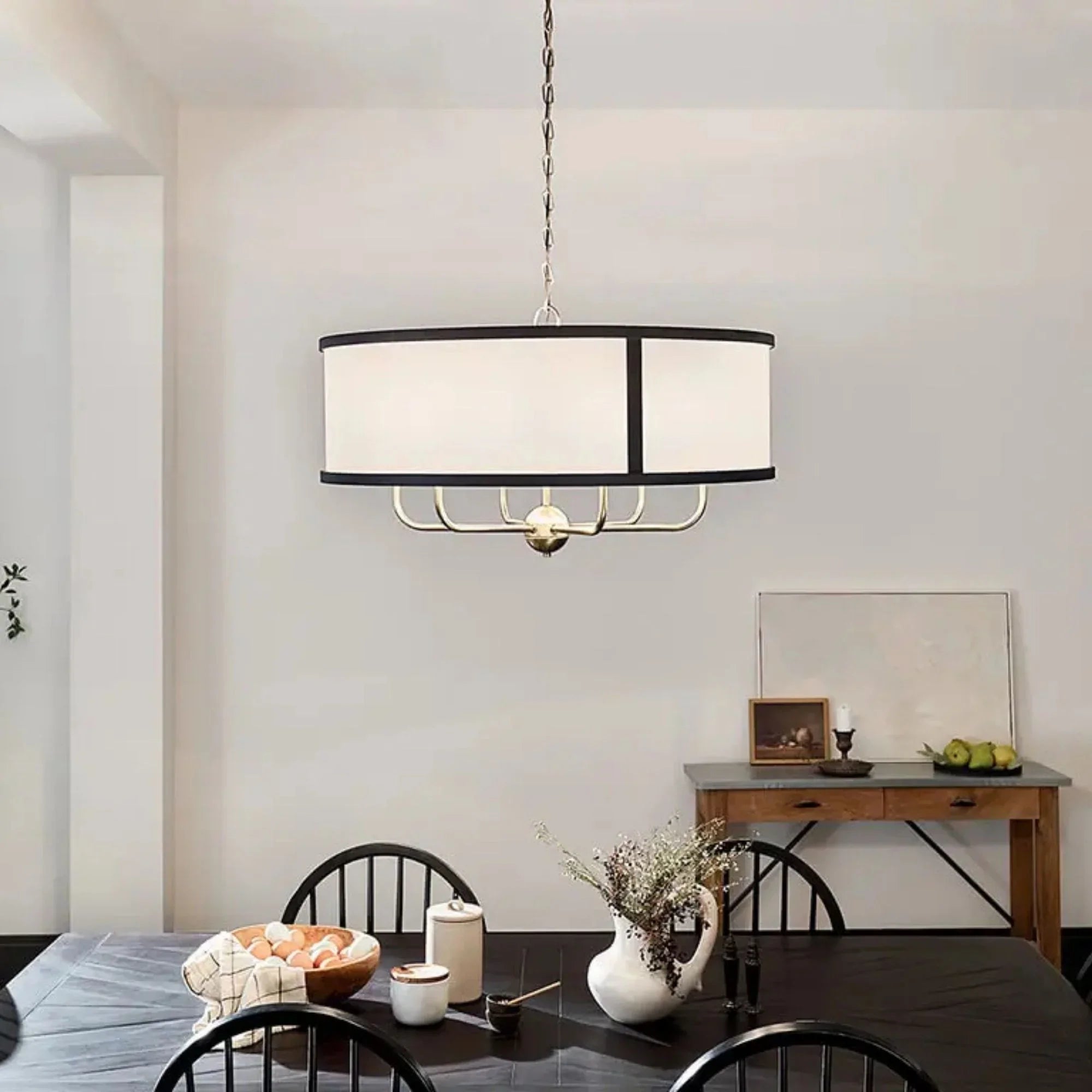 Kichler Lighting - Heddle 31" 6-Light Chandelier, Natural Brass Finish | Bees Lighting