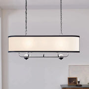 Kichler Lighting - Heddle 43" 8-Light Linear Chandelier, Textured Black Finish | Bees Lighting