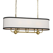 Kichler Lighting - Kichler Heddle Chandelier With Fabric Drum Shade | Bees Lighting