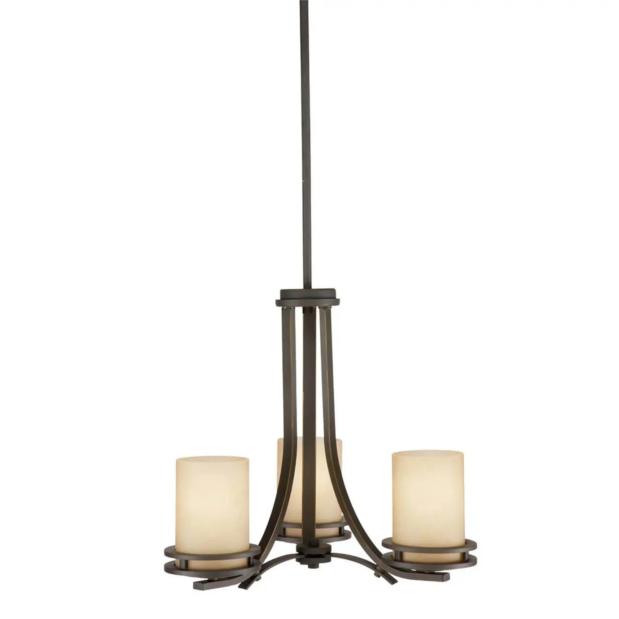 Hendrik 19" 3-Light Chandelier, Olde Bronze Finish