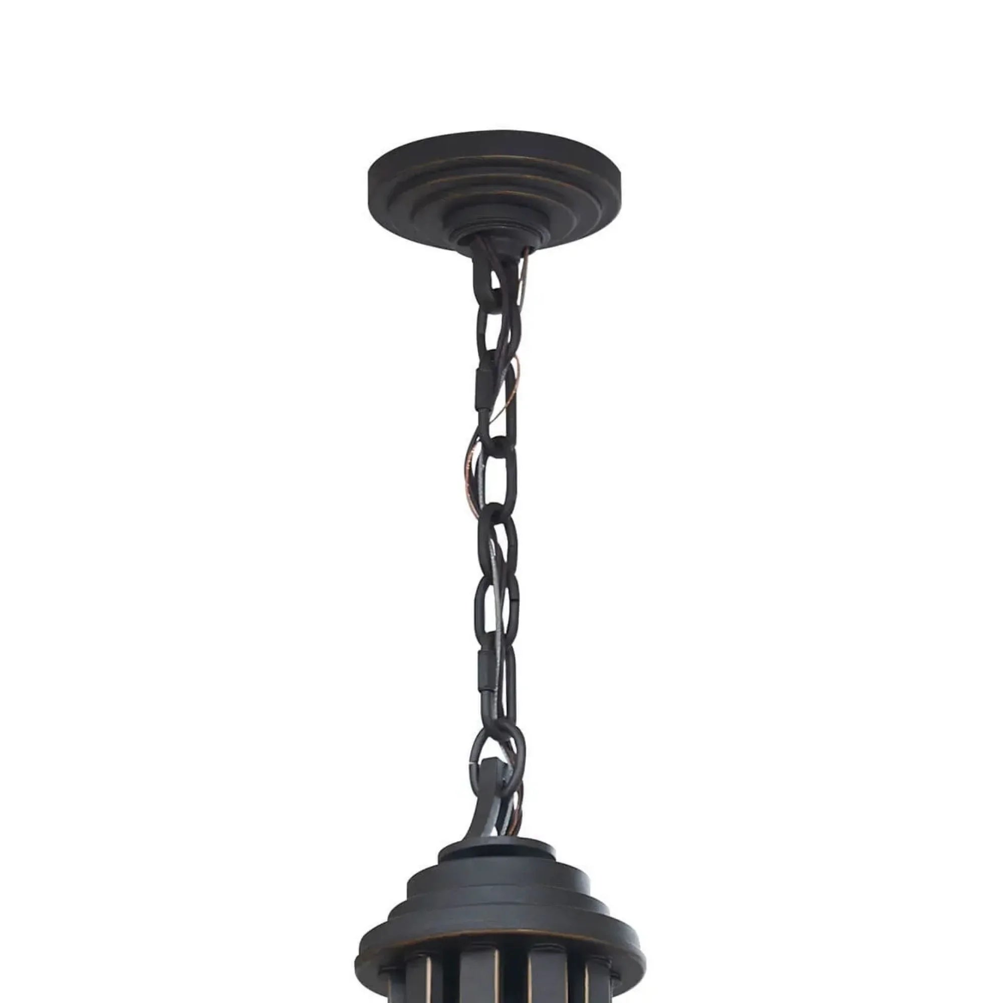 Kichler Hendrik 42.25 in. 15-Light Chandelier, Olde Bronze with Satin Etched Umber Glass