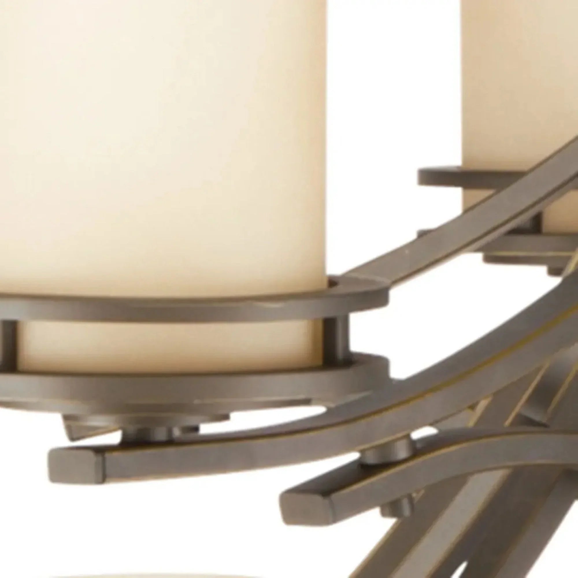 Kichler Hendrik 41.5 in. 18-Light Chandelier, Olde Bronze with Satin Etched Umber Glass
