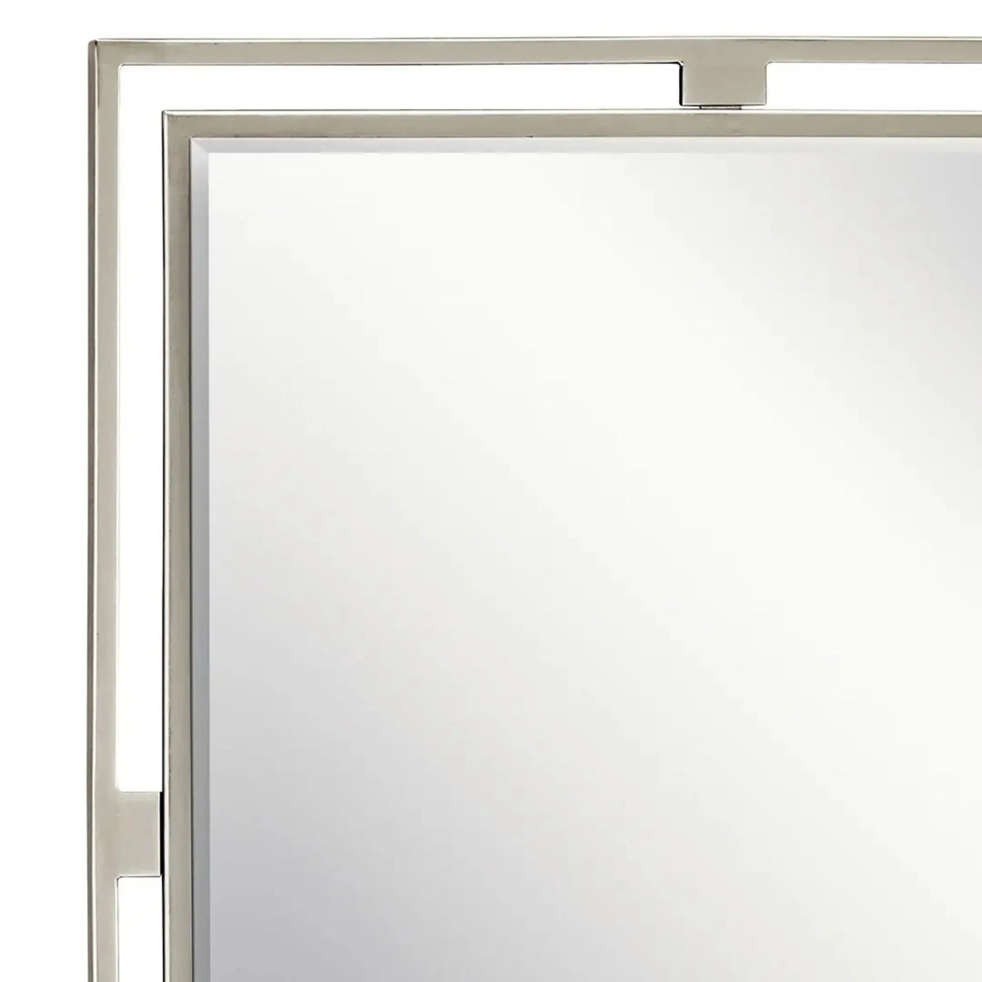 Hendrik 24" X 30" Rectangular Mirror, Brushed Nickel Finish