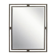 Hendrik 24" X 30" Rectangular Mirror, Old Bronze finish