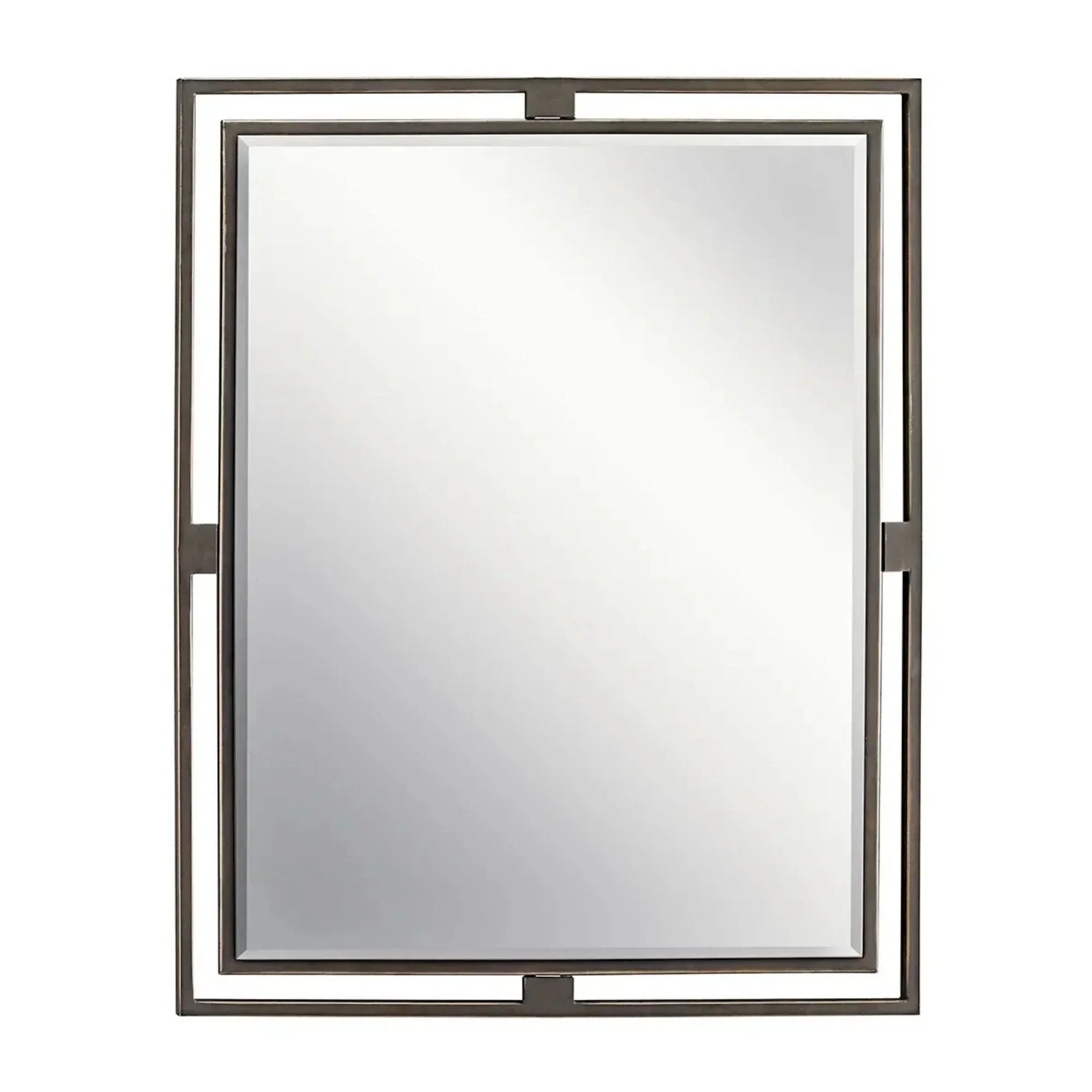 Hendrik 24" X 30" Rectangular Mirror, Old Bronze finish