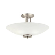 Hendrik 24" 4-Light Semi-Flush Mount, Brushed Nickel Finish