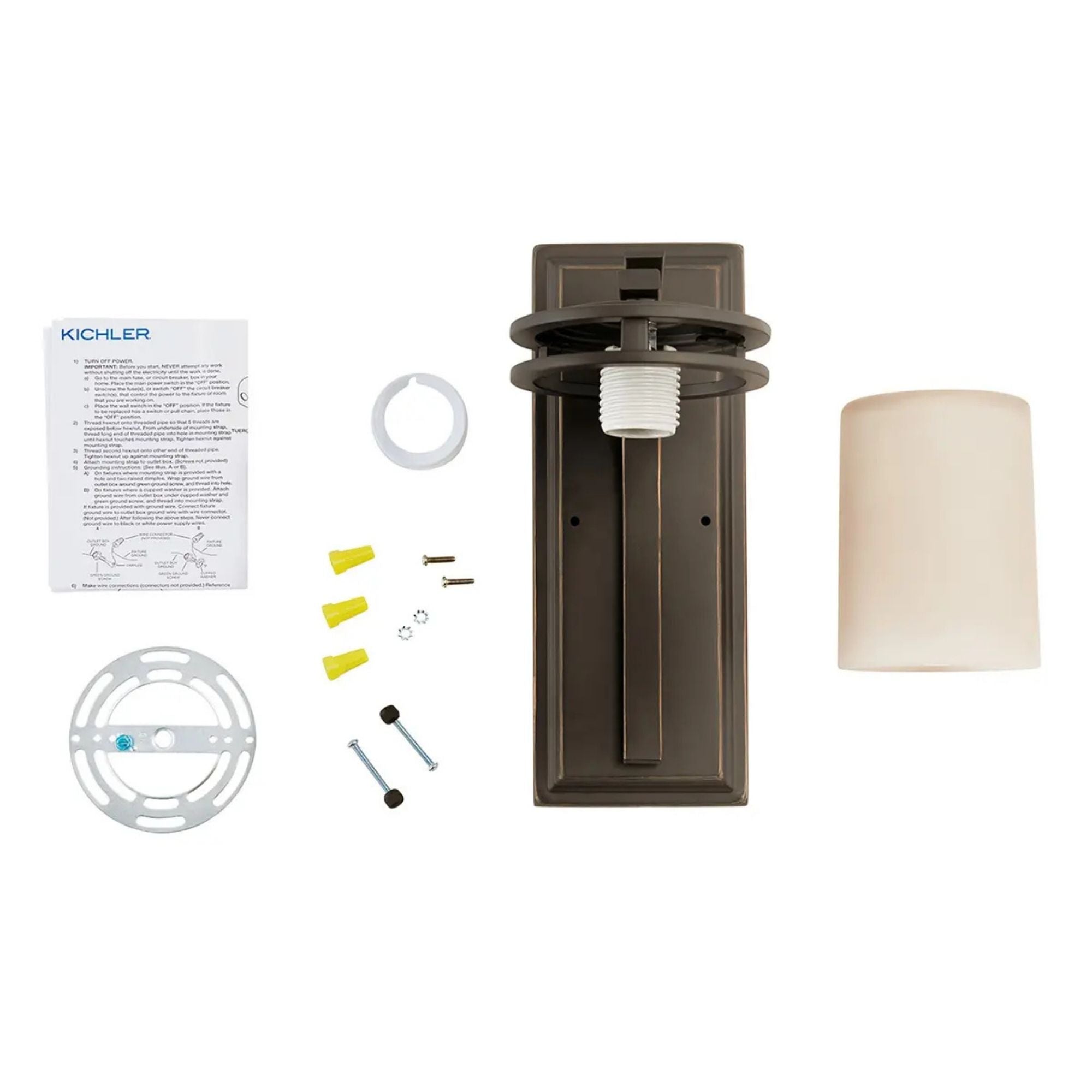 Hendrik 5" Wall Sconce, Olde Bronze Finish