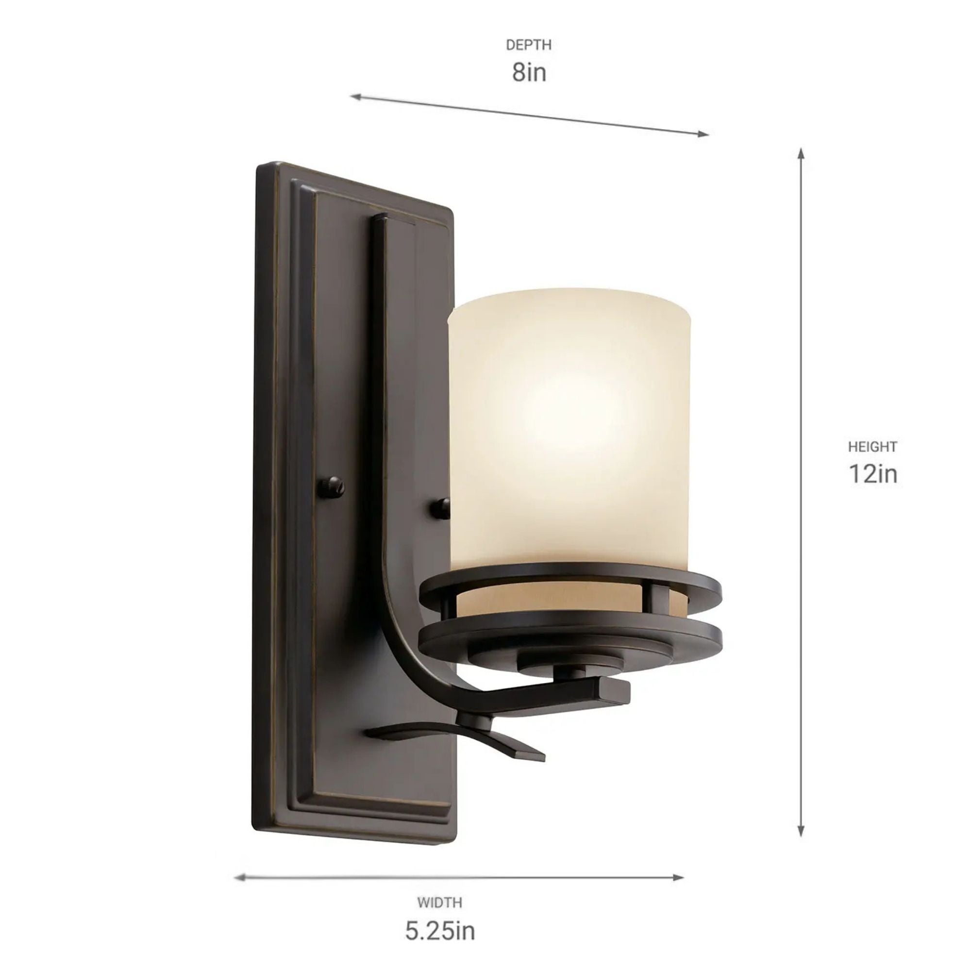 Hendrik 5" Wall Sconce, Olde Bronze Finish