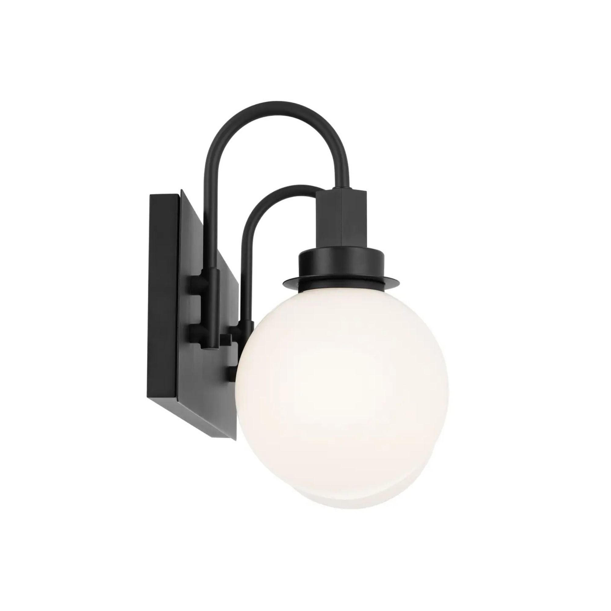 Hex 14" 2-Light Bath Vanity Light, Black Finish