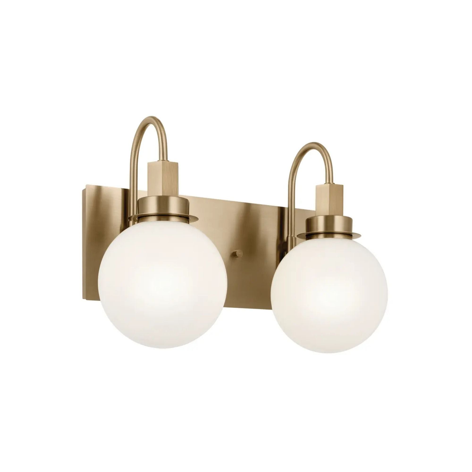 Hex 14" 2-Light Bath Vanity Light, Champagne Bronze Finish