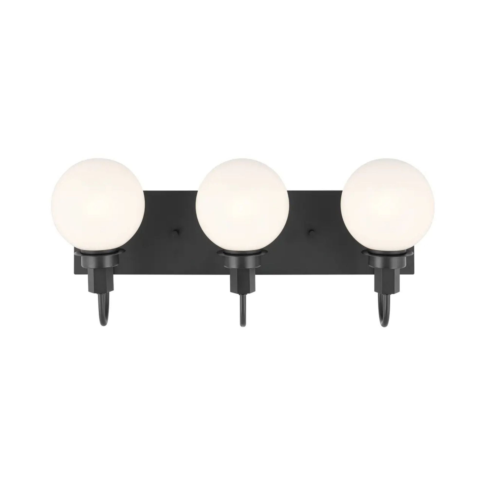 Hex 23" 3-Light Bath Vanity Light, Black Finish