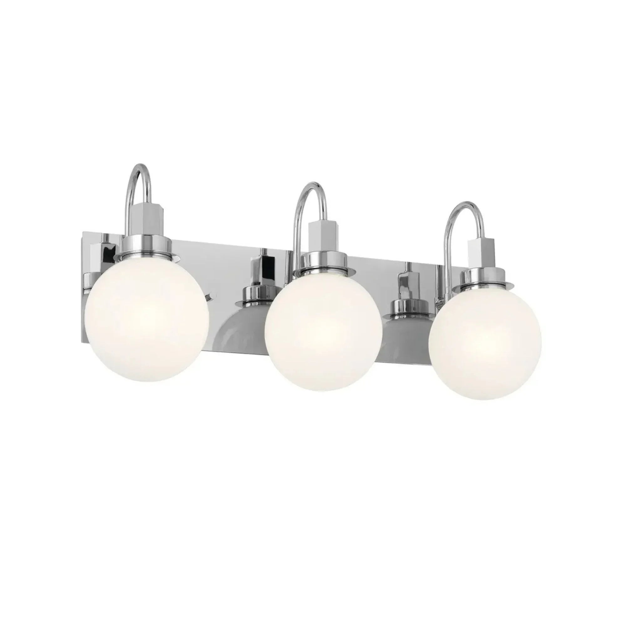 Hex 23" 3-Light Bath Vanity Light, Chrome Finish