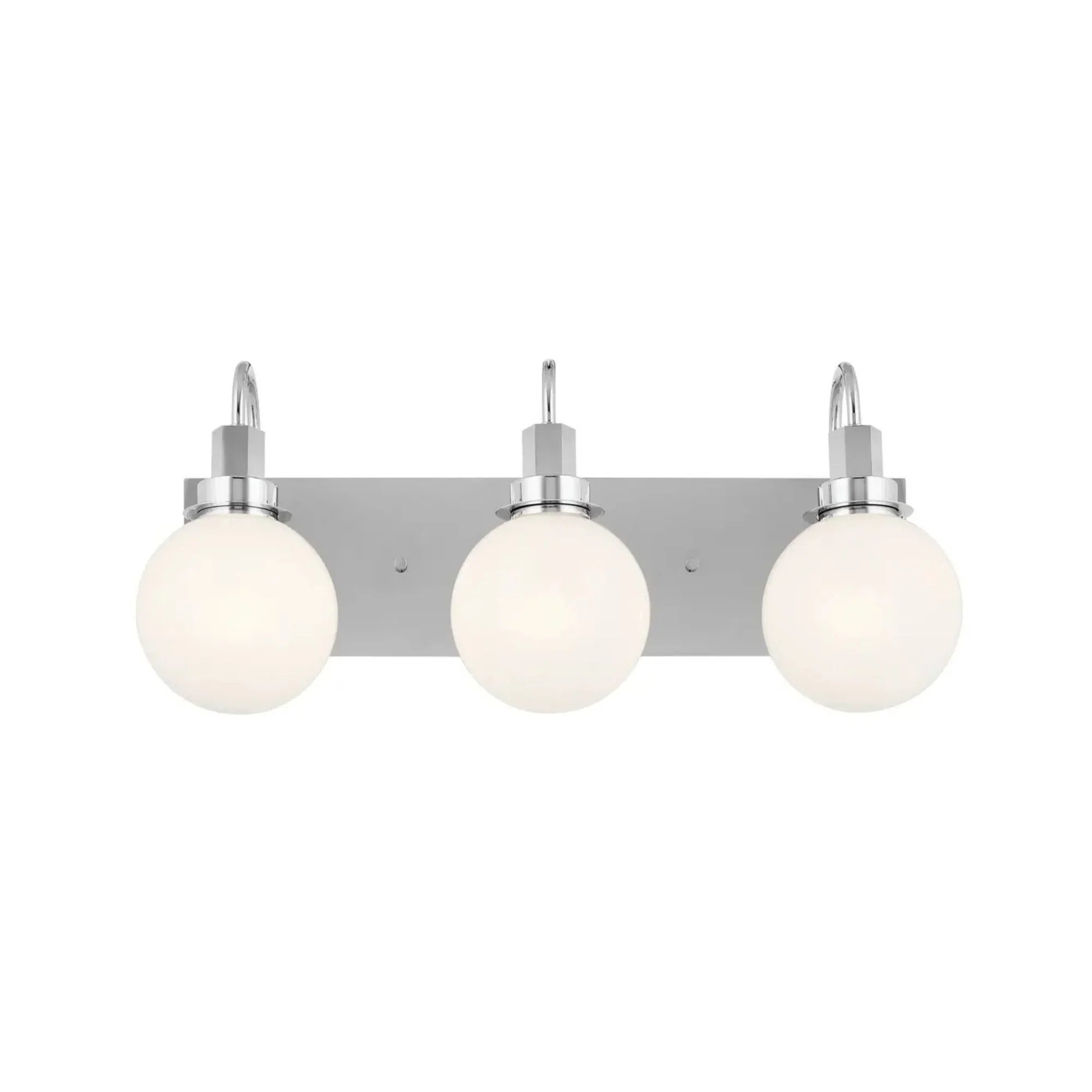 Kichler Hex 22.75 in. 3-Light Vanity, Chrome with Opal Glass