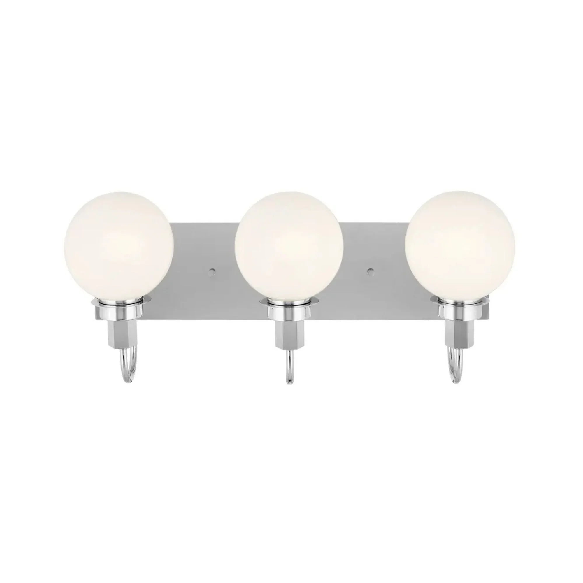 Kichler Hex 22.75 in. 3-Light Vanity, Chrome with Opal Glass