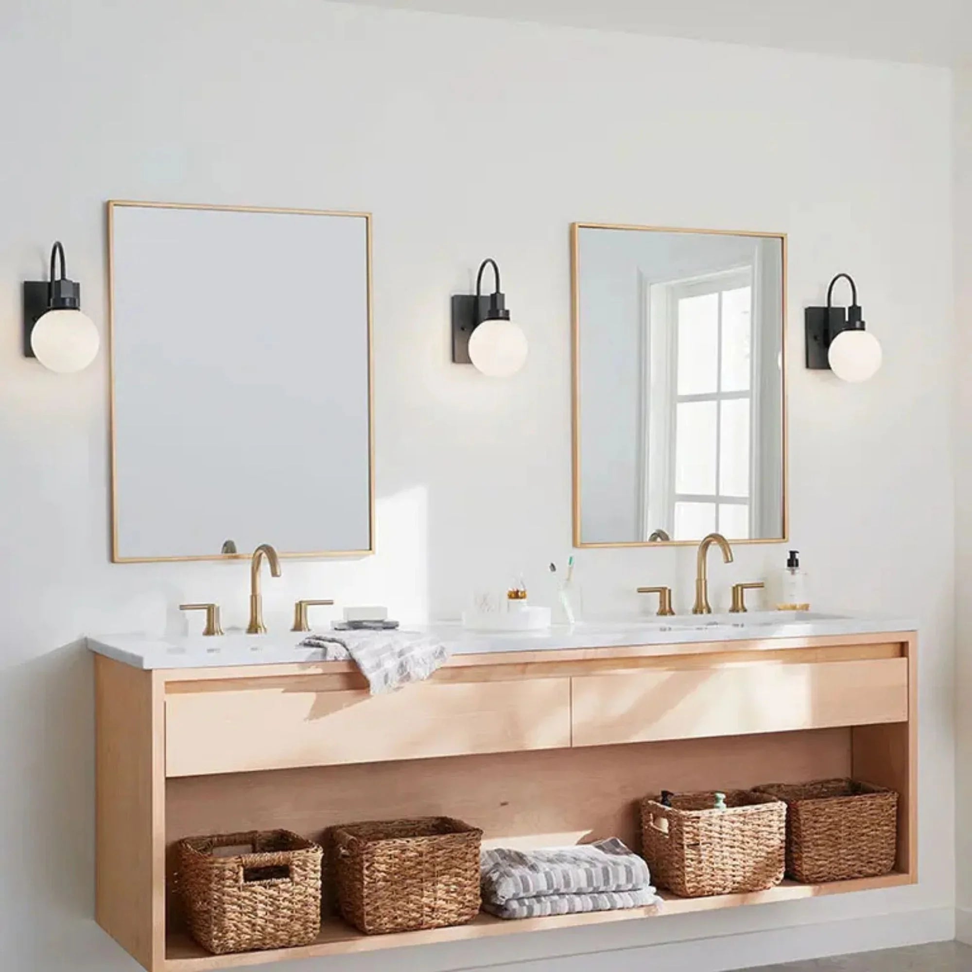 Kichler Hex 11.5 in. Wall Sconce, Black with Opal Glass