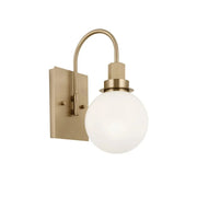 Kichler Hex 11.5 in. Wall Sconce, Champagne Bronze with Opal Glass