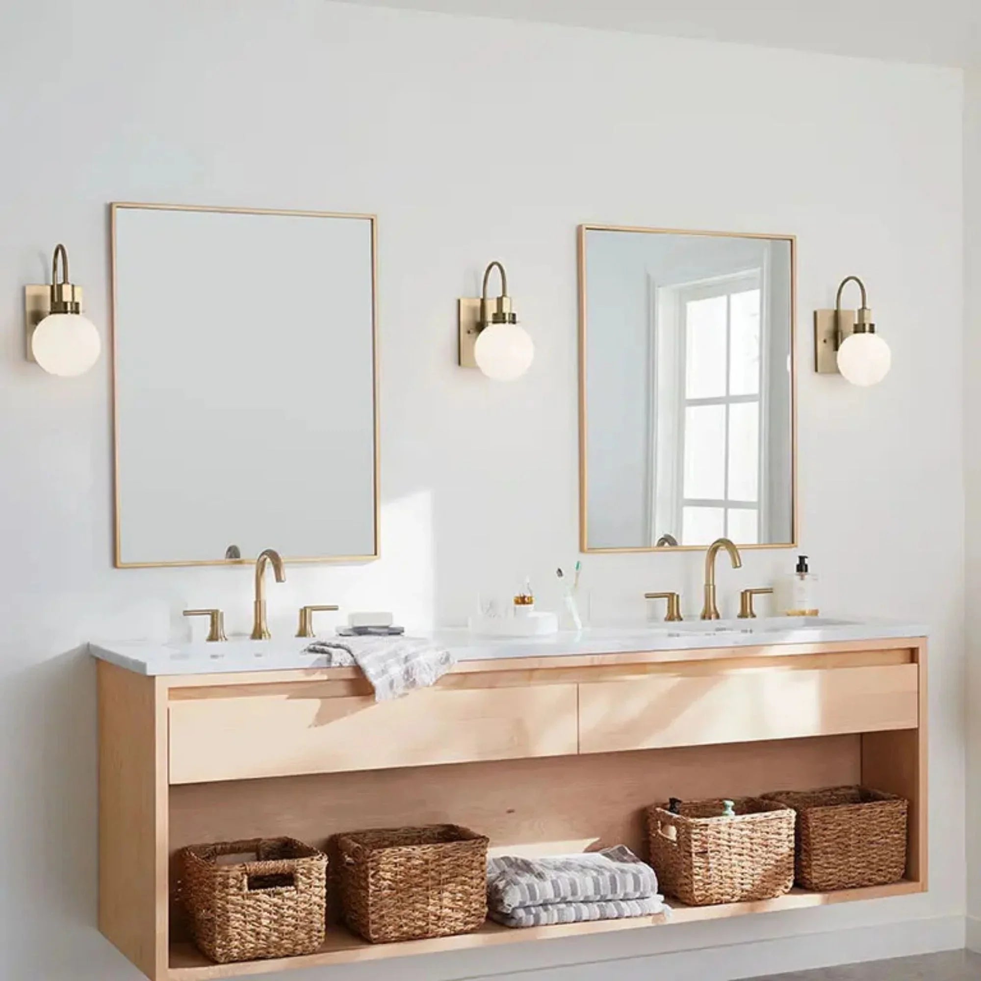 Kichler Hex 11.5 in. Wall Sconce, Champagne Bronze with Opal Glass