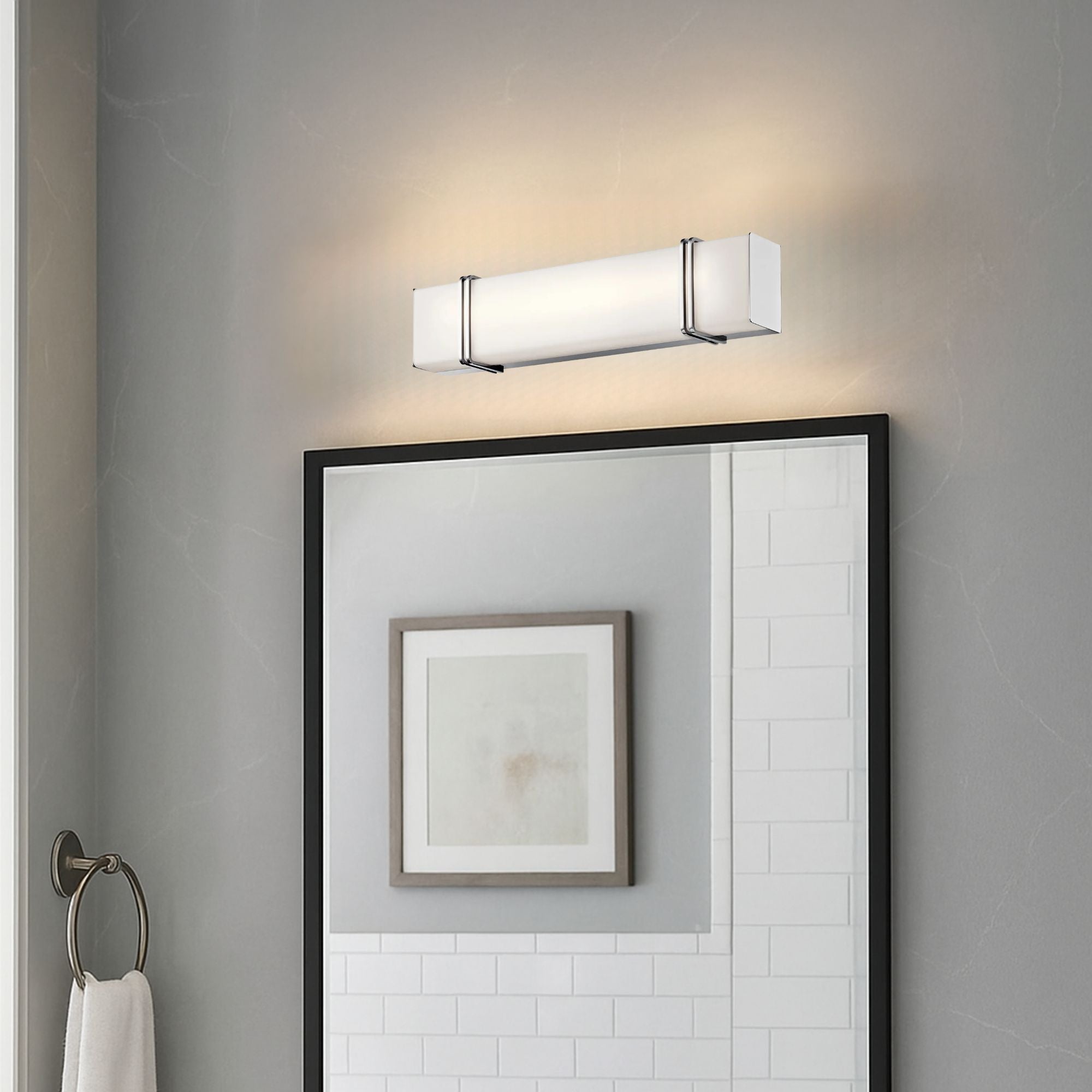 Impello 18" LED Vanity Light, Chrome Finish