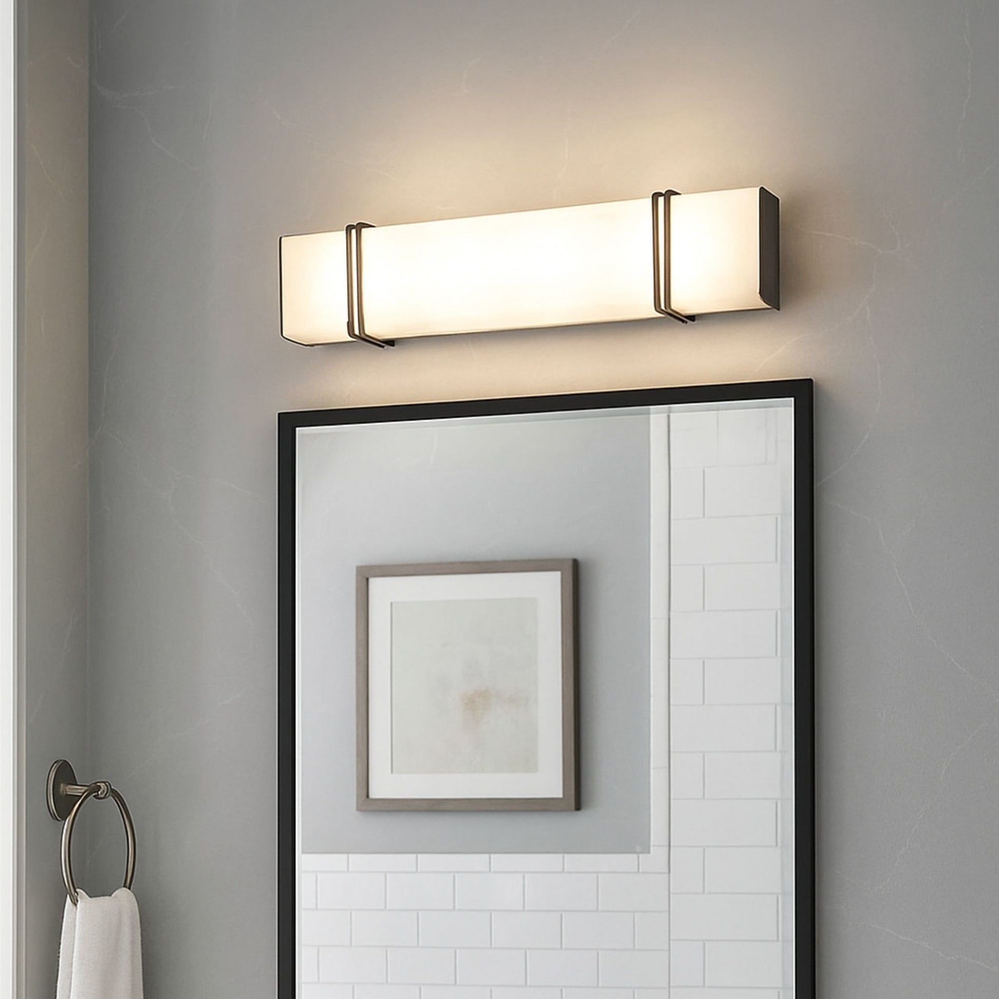 Kichler Lighting - Impello 24" LED Vanity Light, Olde Bronze Finish | Bees Lighting