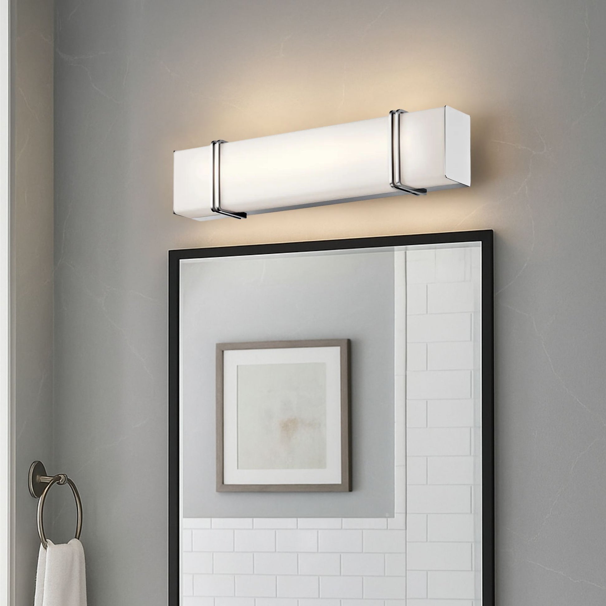 Kichler Lighting - Impello 30" LED Vanity Light, Chrome Finish | Bees Lighting