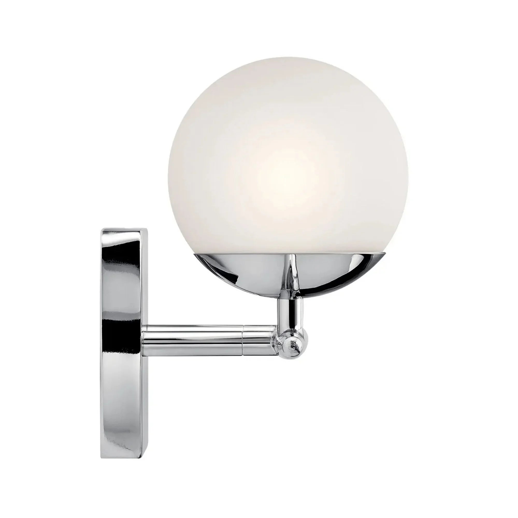 Kichler Jasper 16.5 in. 2-Light Vanity Light, Chrome with Satin Etched Cased Opal Glass