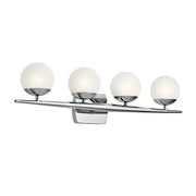 Jasper 32" 4-Light Bath Vanity Light, Chrome Finish
