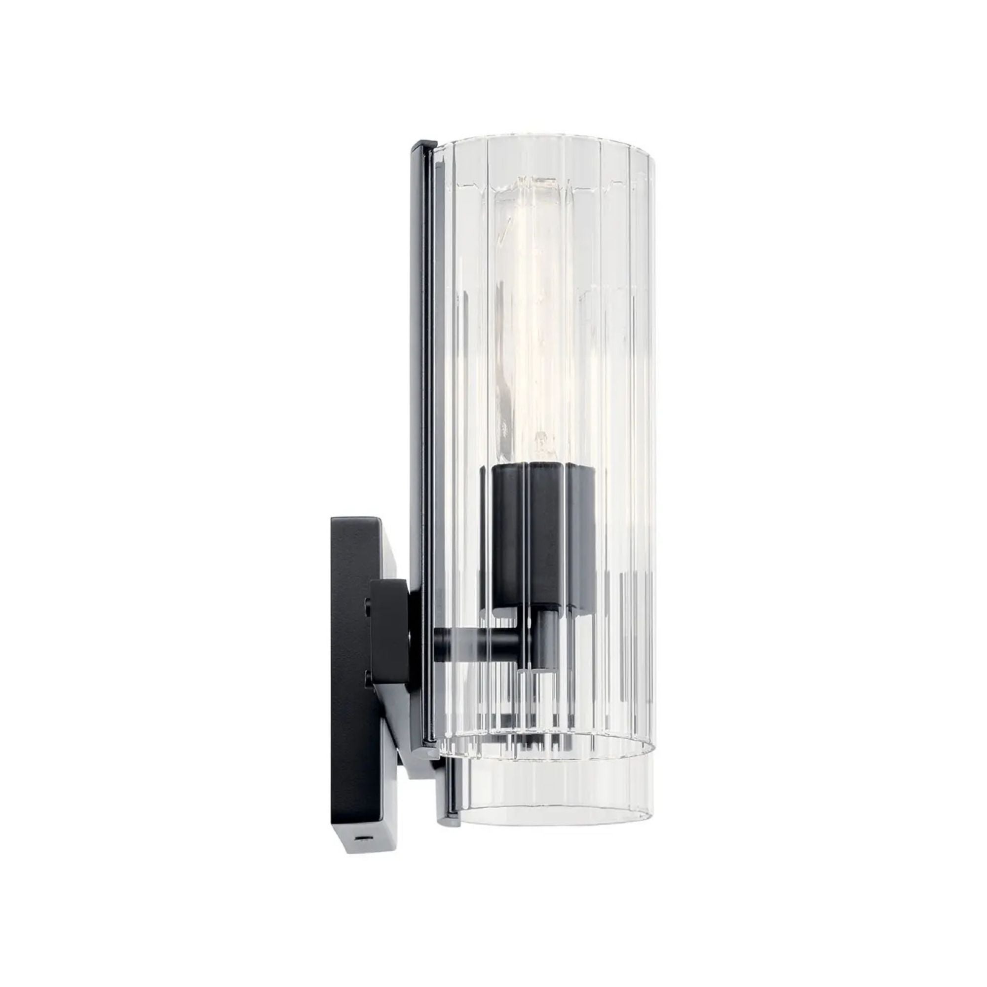 Jemsa 14" 2-Light Vanity Light, Black Finish