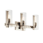 Jemsa 23" 3-Light Vanity Light, Polished Nickel Finish