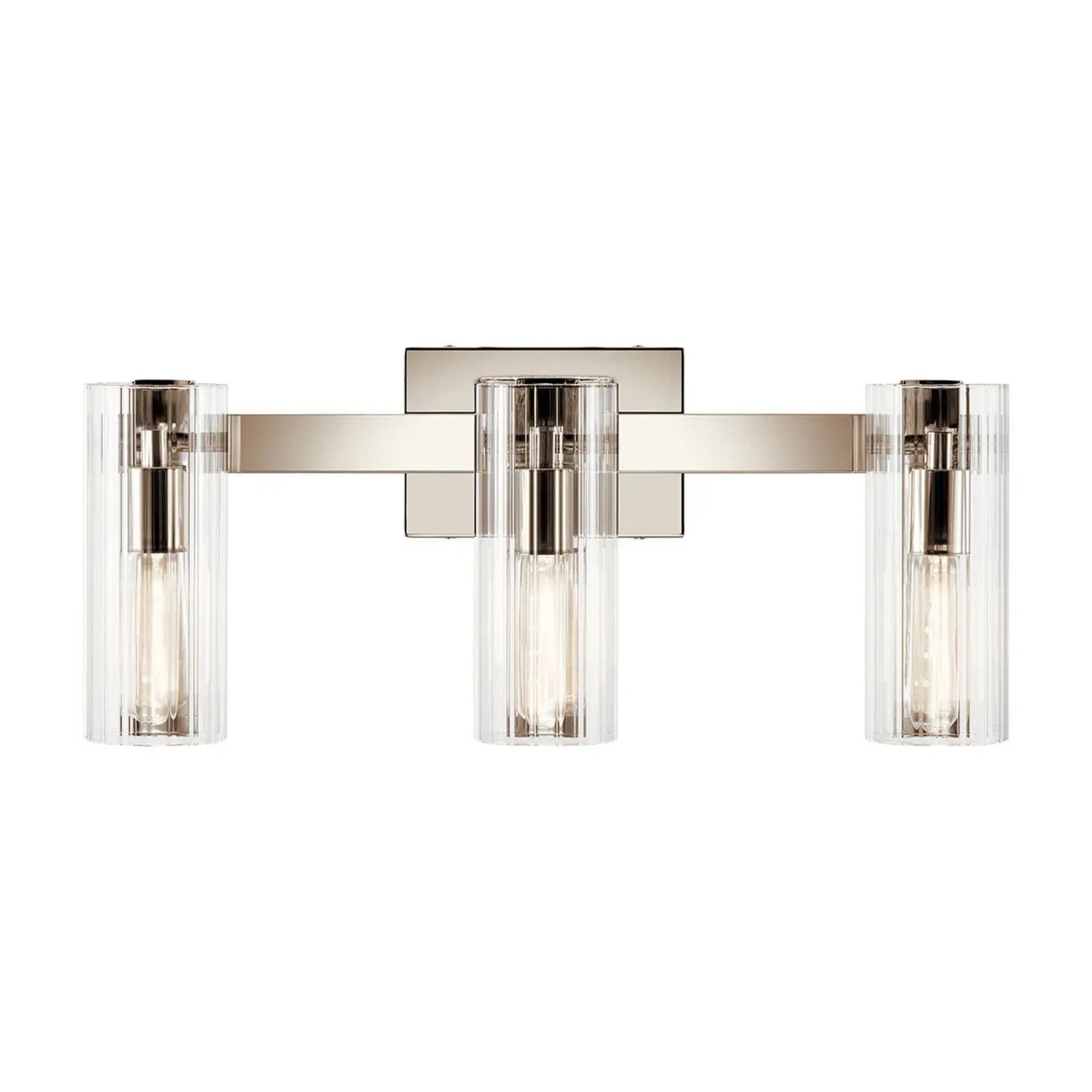 Jemsa 23" 3-Light Vanity Light, Polished Nickel Finish