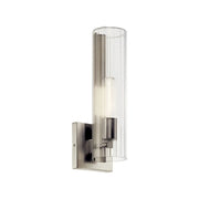 Jemsa 12" Wall Sconce, Brushed Nickel Finish
