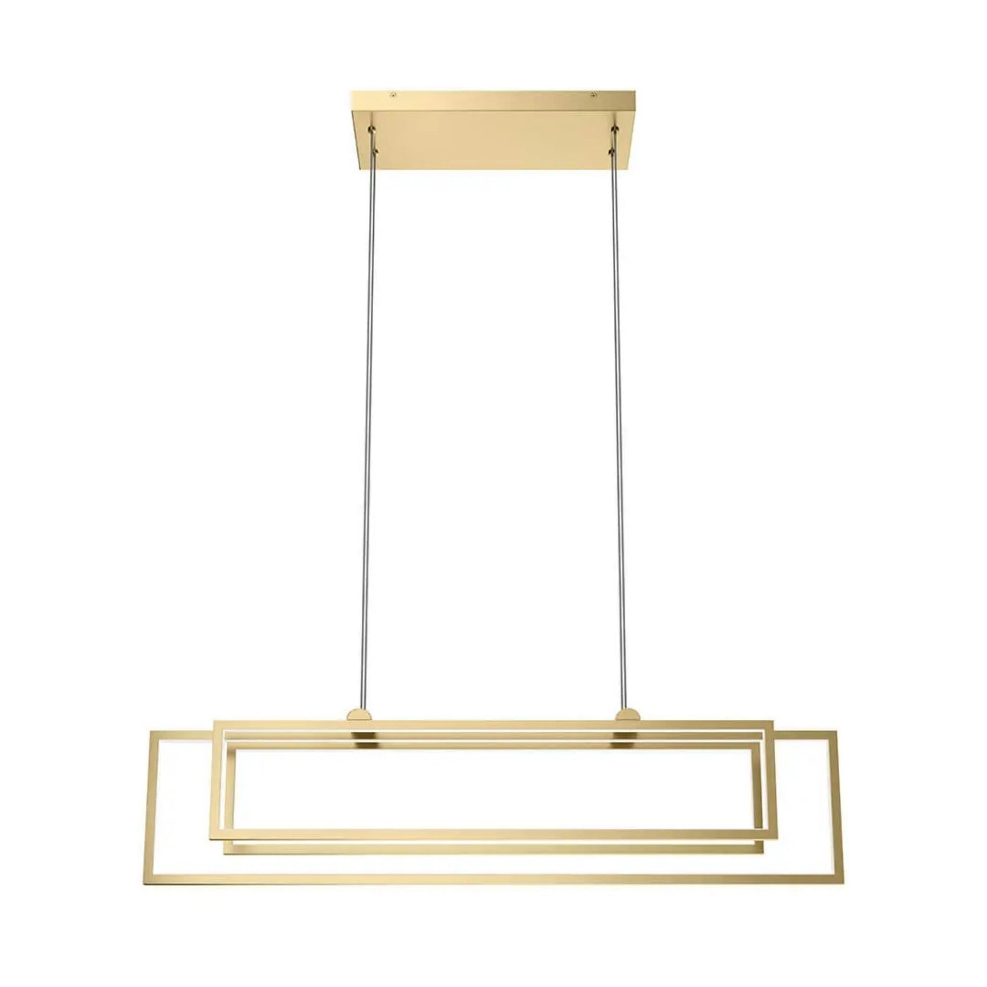 Kichler Lighting - Jestin 38" LED Linear Chandelier, Champagne Gold Finish | Bees Lighting