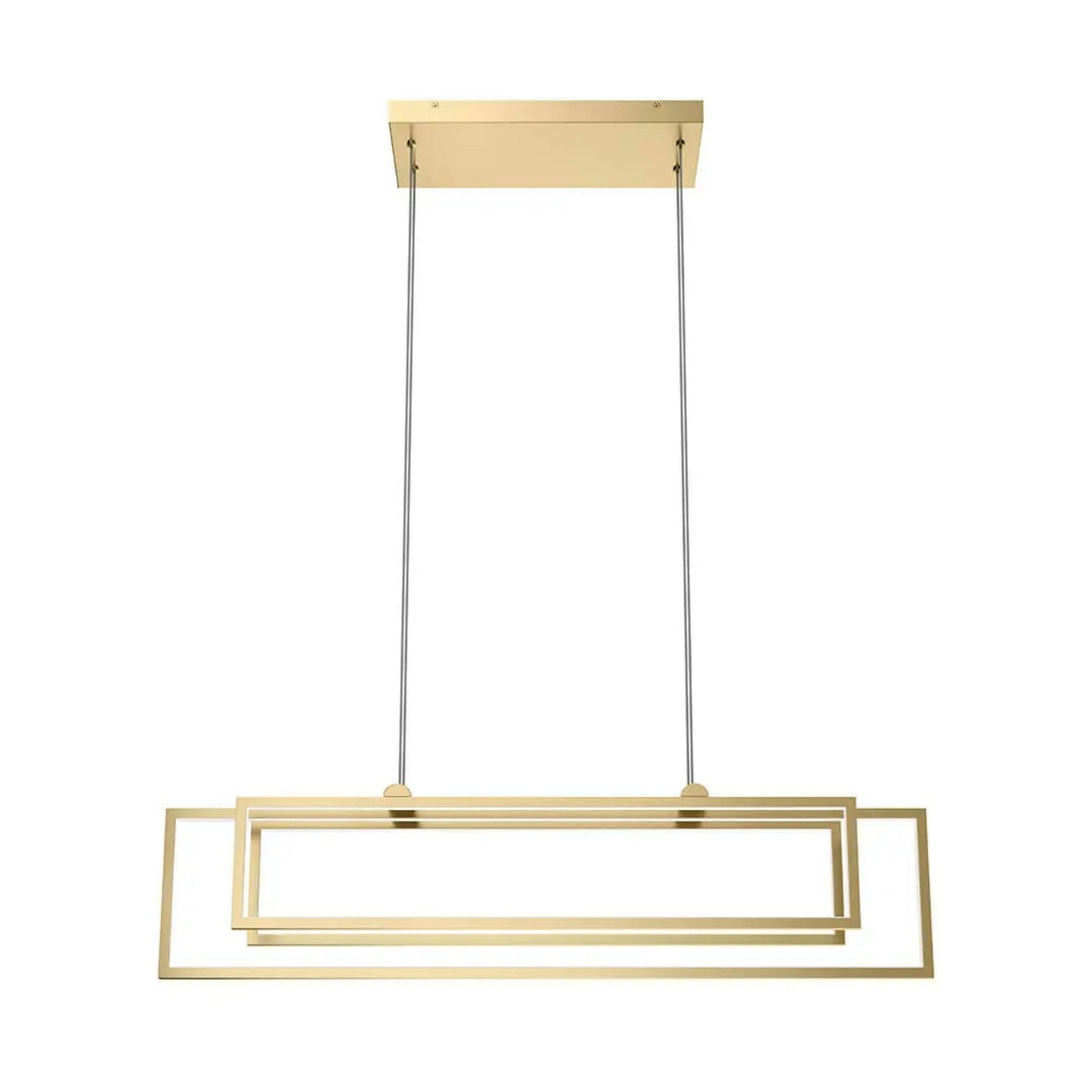 Kichler Lighting - Jestin 38" LED Linear Chandelier, Champagne Gold Finish | Bees Lighting