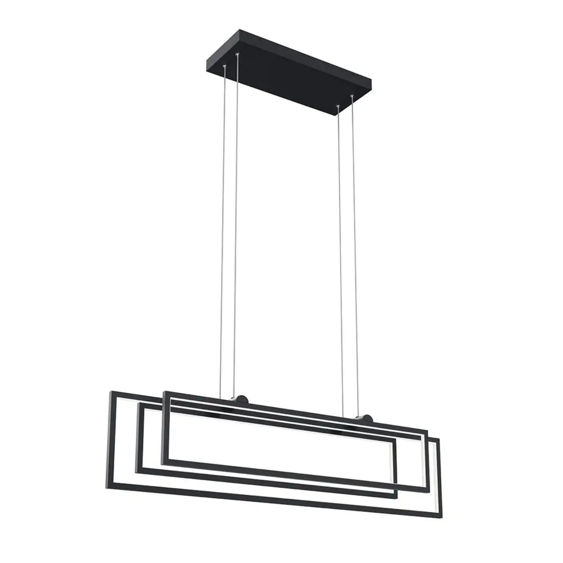 Kichler Lighting - Jestin 38" LED Linear Chandelier, Matte Black Finish | Bees Lighting