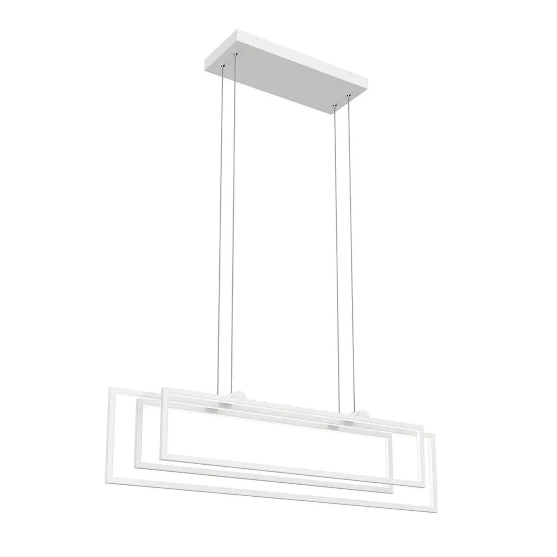 Kichler Lighting - Jestin 38" LED Linear Chandelier, White Finish | Bees Lighting