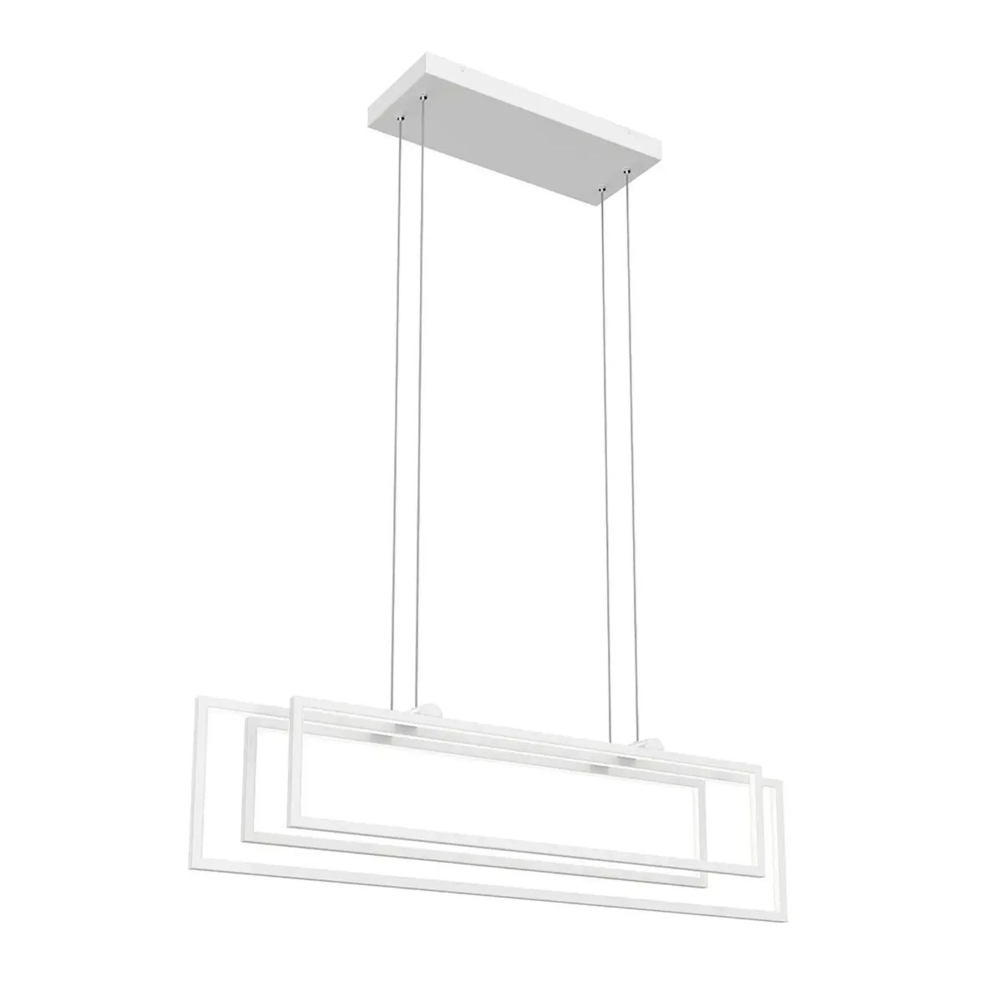 Kichler Lighting - Jestin 38" LED Linear Chandelier, White Finish | Bees Lighting