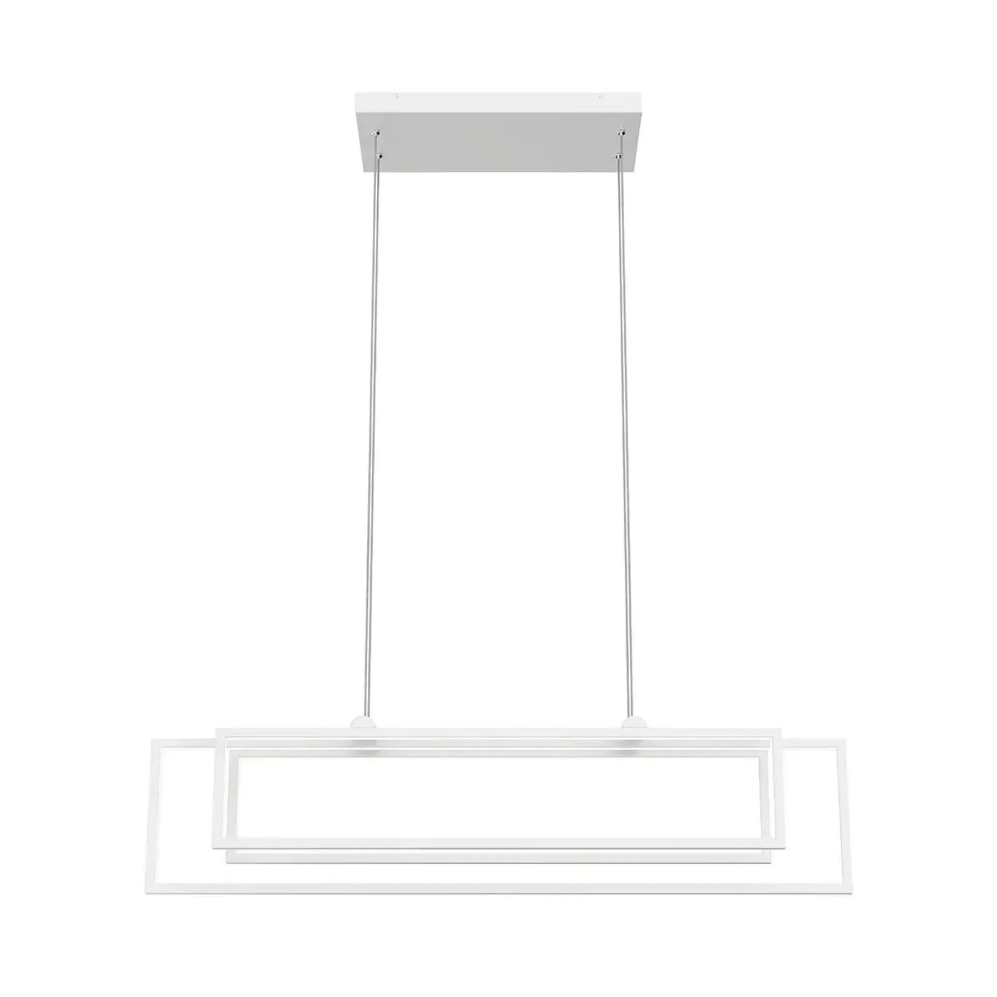 Kichler Lighting - Jestin 38" LED Linear Chandelier, White Finish | Bees Lighting