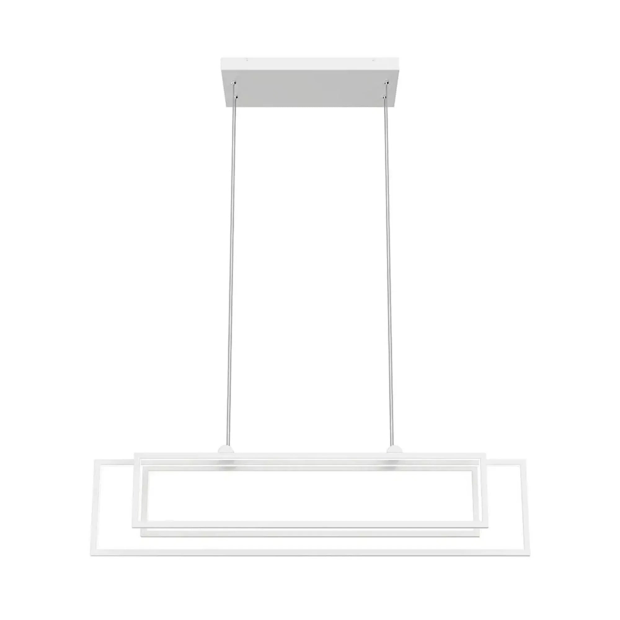 Kichler Lighting - Jestin 38" LED Linear Chandelier, White Finish | Bees Lighting