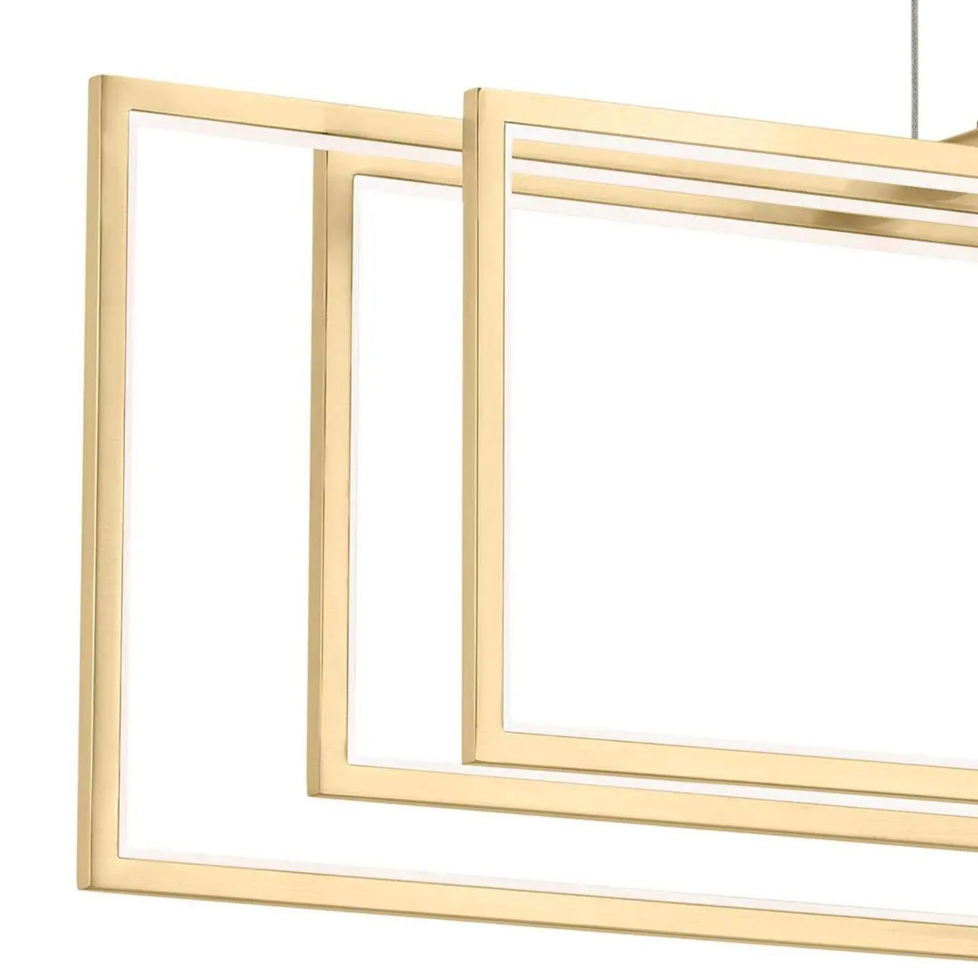 Kichler Lighting - Jestin 46" LED Linear Chandelier, Champagne Gold Finish | Bees Lighting