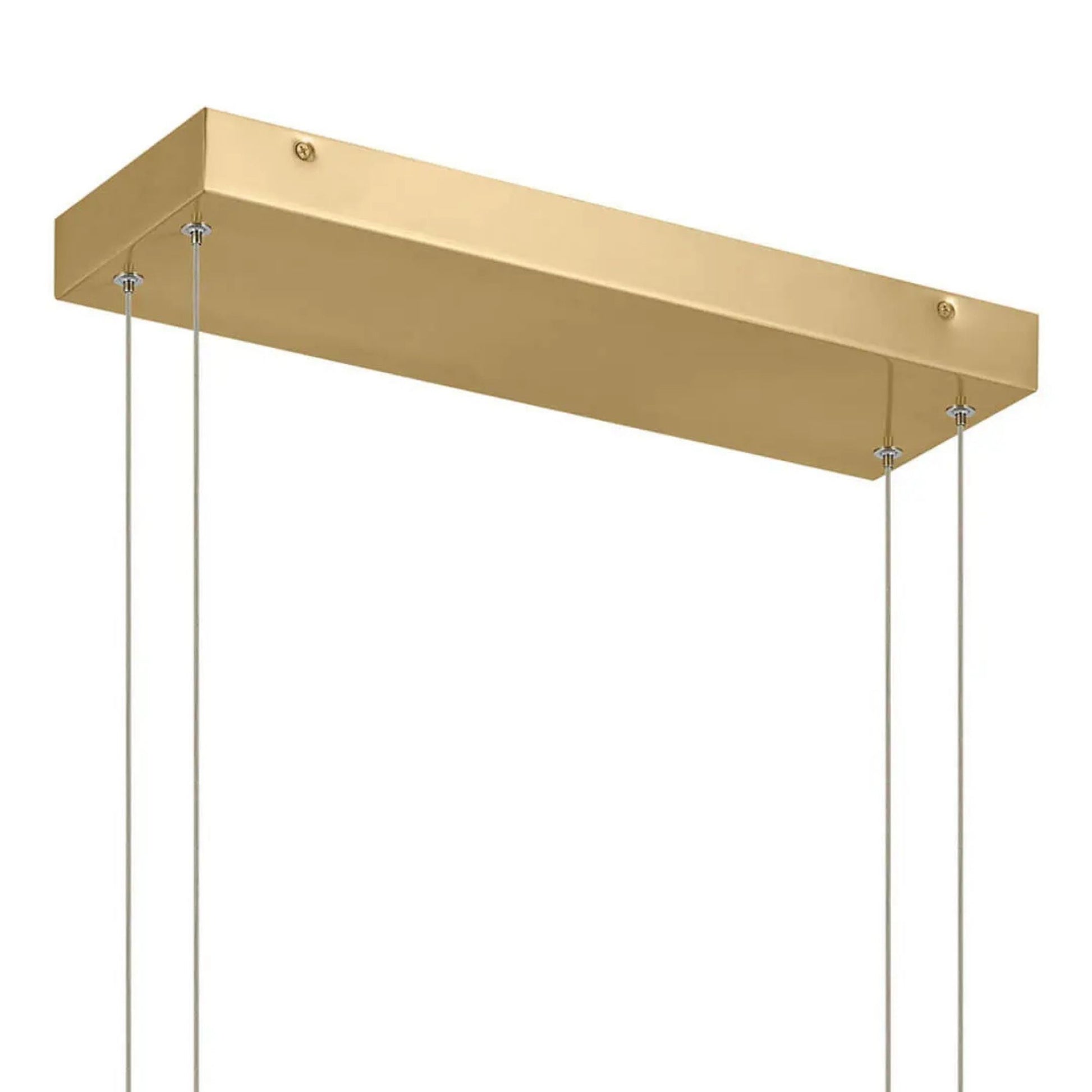 Kichler Lighting - Jestin 46" LED Linear Chandelier, Champagne Gold Finish | Bees Lighting