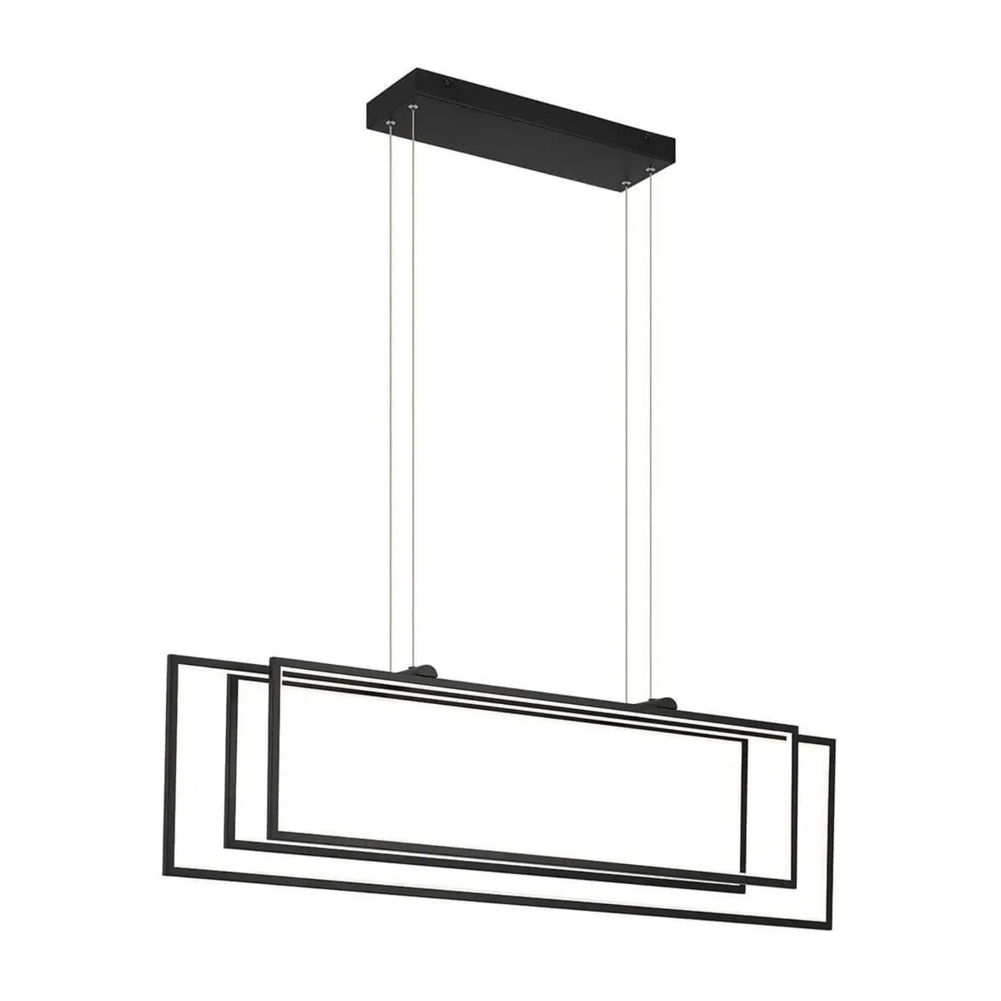 Kichler Lighting - Jestin 46" LED Linear Chandelier, Matte Black Finish | Bees Lighting