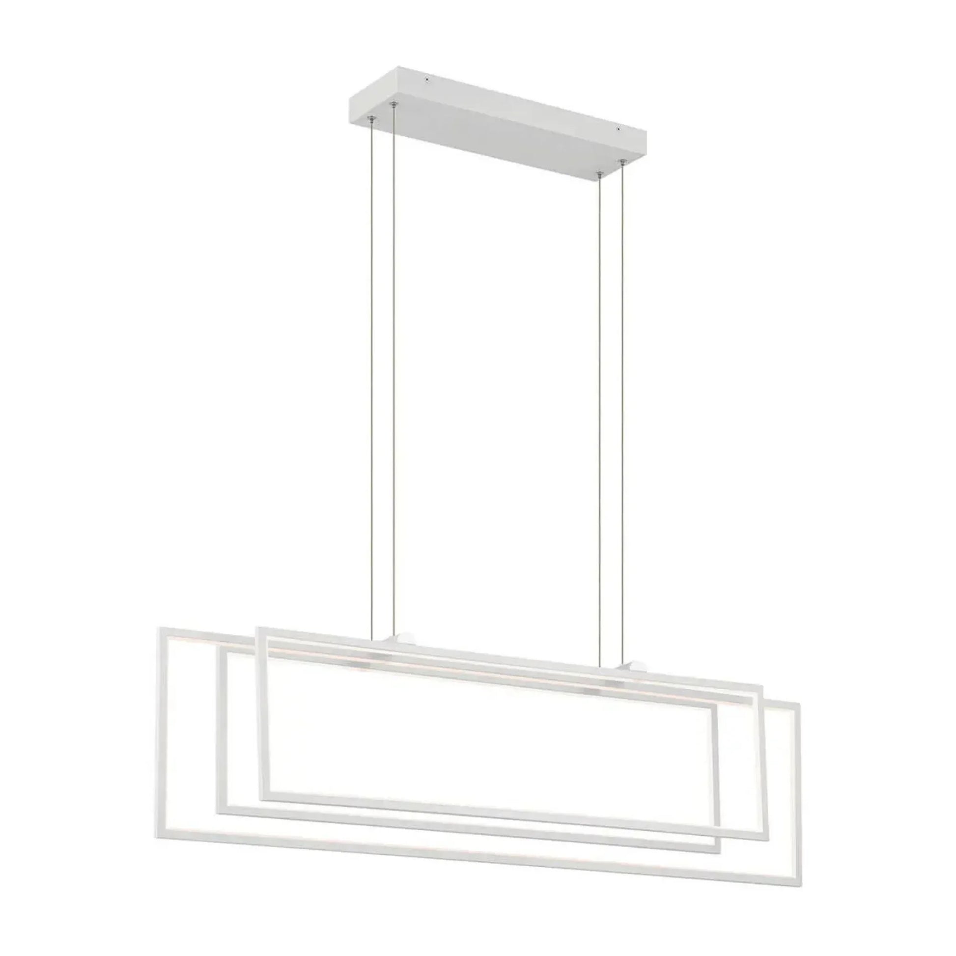 Kichler Lighting - Jestin 46" LED Linear Chandelier, White Finish | Bees Lighting