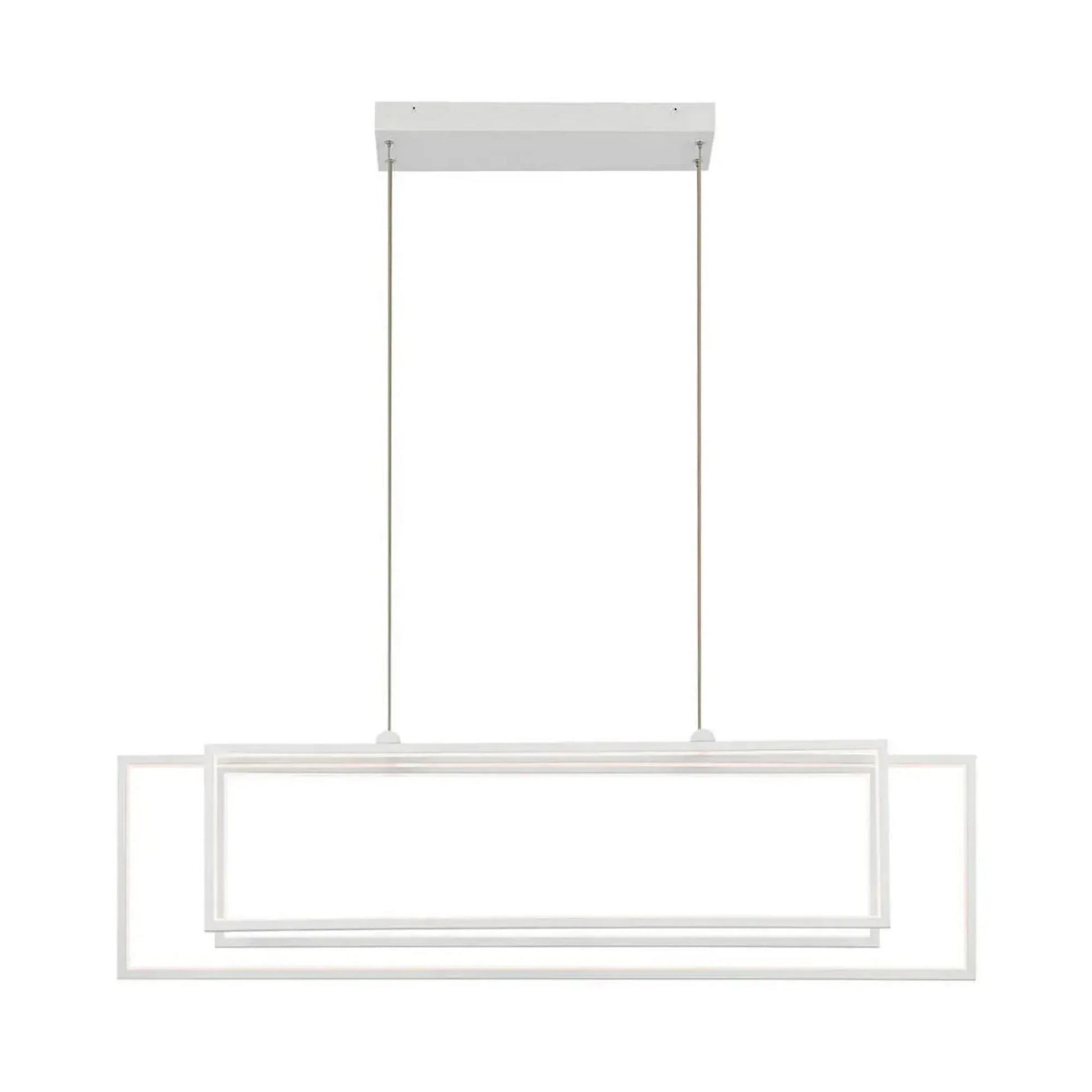 Kichler Lighting - Jestin 46" LED Linear Chandelier, White Finish | Bees Lighting