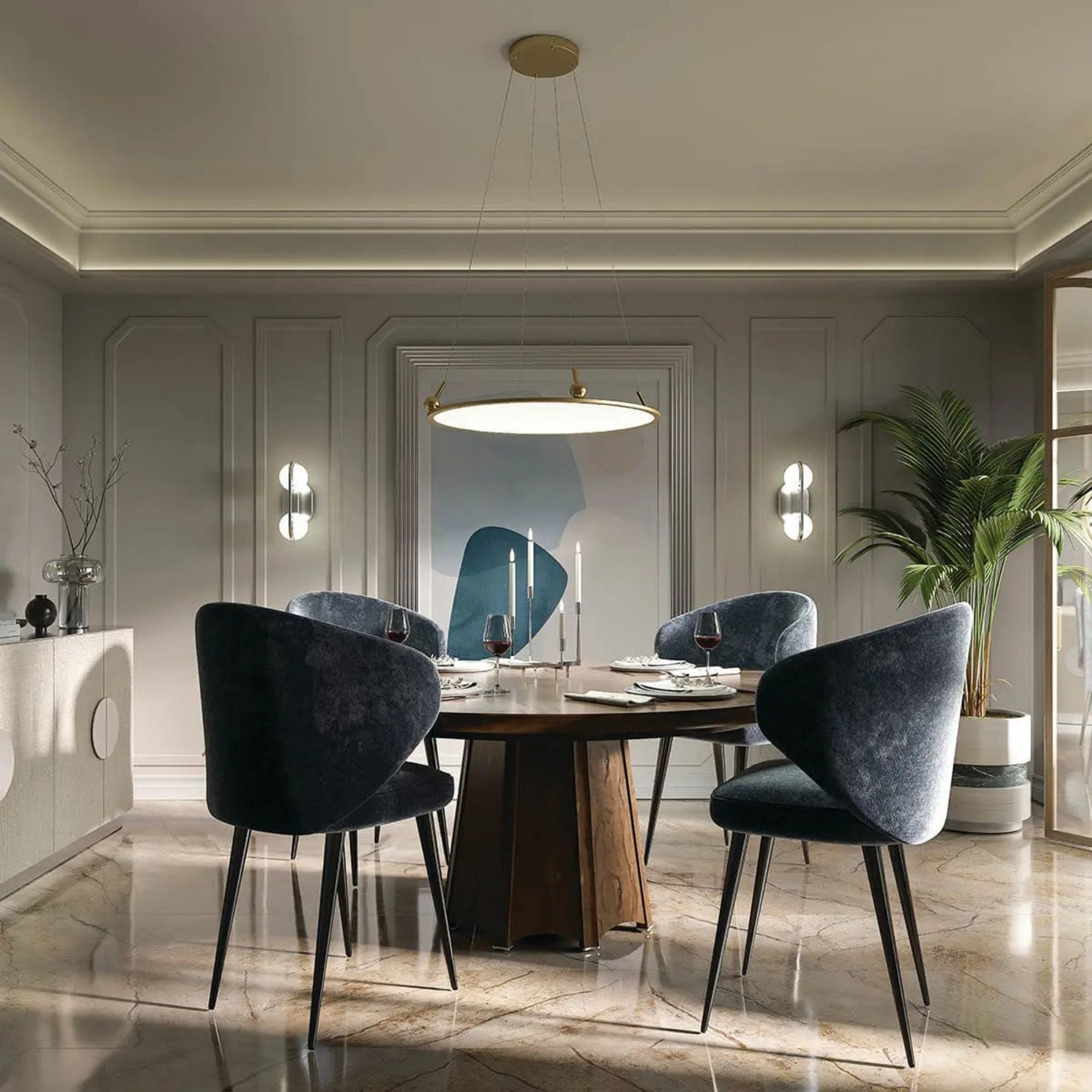 Kichler Jovian 29.75 in. LED Chandelier, Champagne Gold